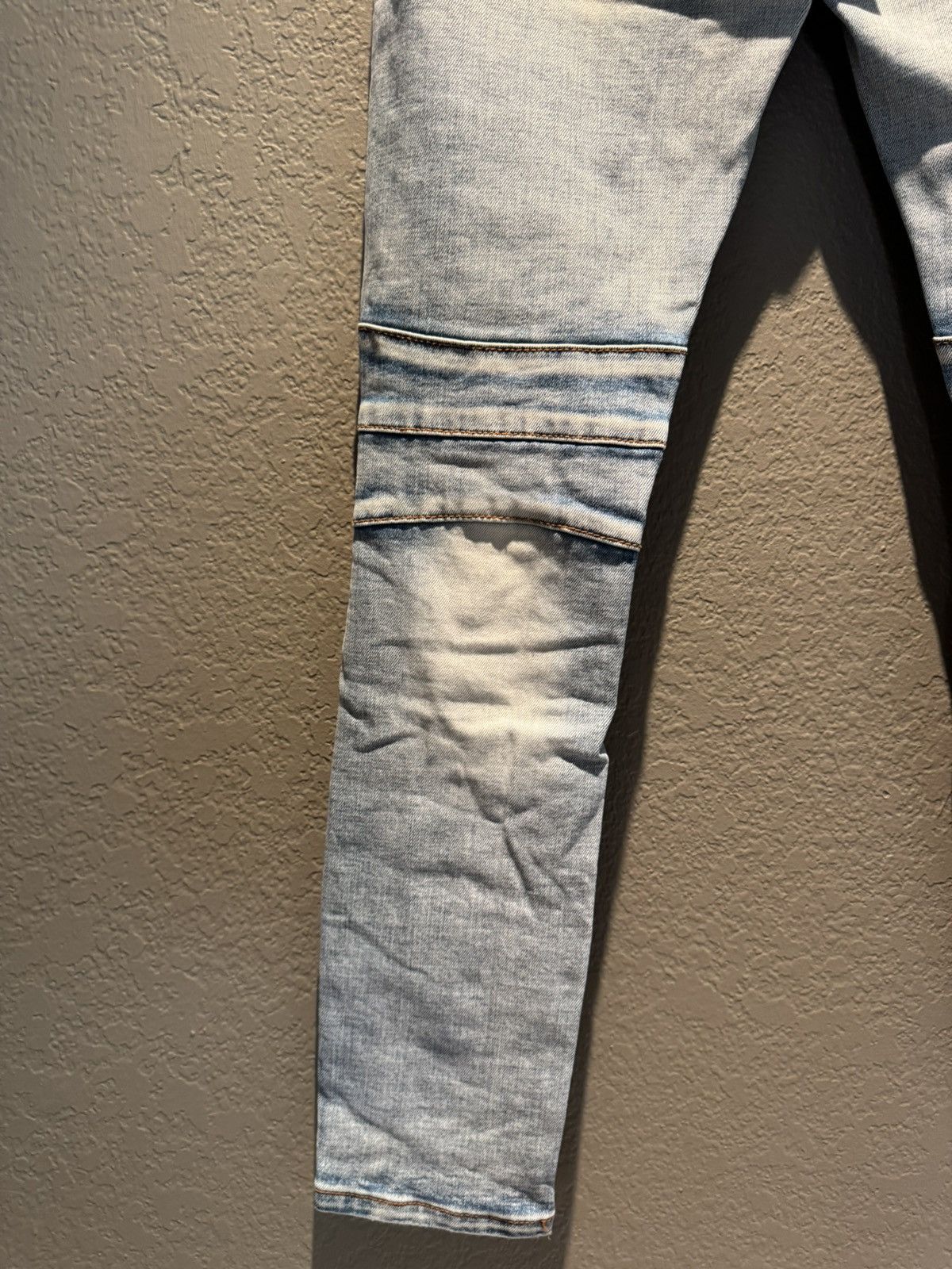 Crysp Denim Crysp Distressed Blue Biker Stitch Denim Size 30 Size US 30 / EU 46 - 10 Thumbnail