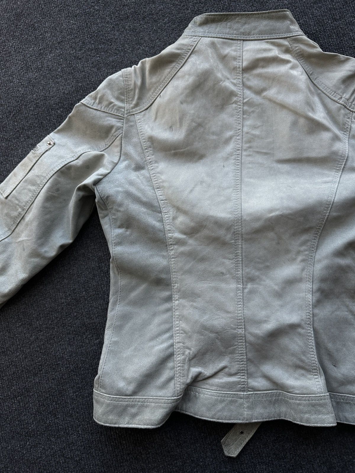 Leather 🚨 LEATHER WOMEN OPIUM LUXURY JACKET ZIP AVANT GARDE POCKET Size S / US 4 / IT 40 - 13 Thumbnail