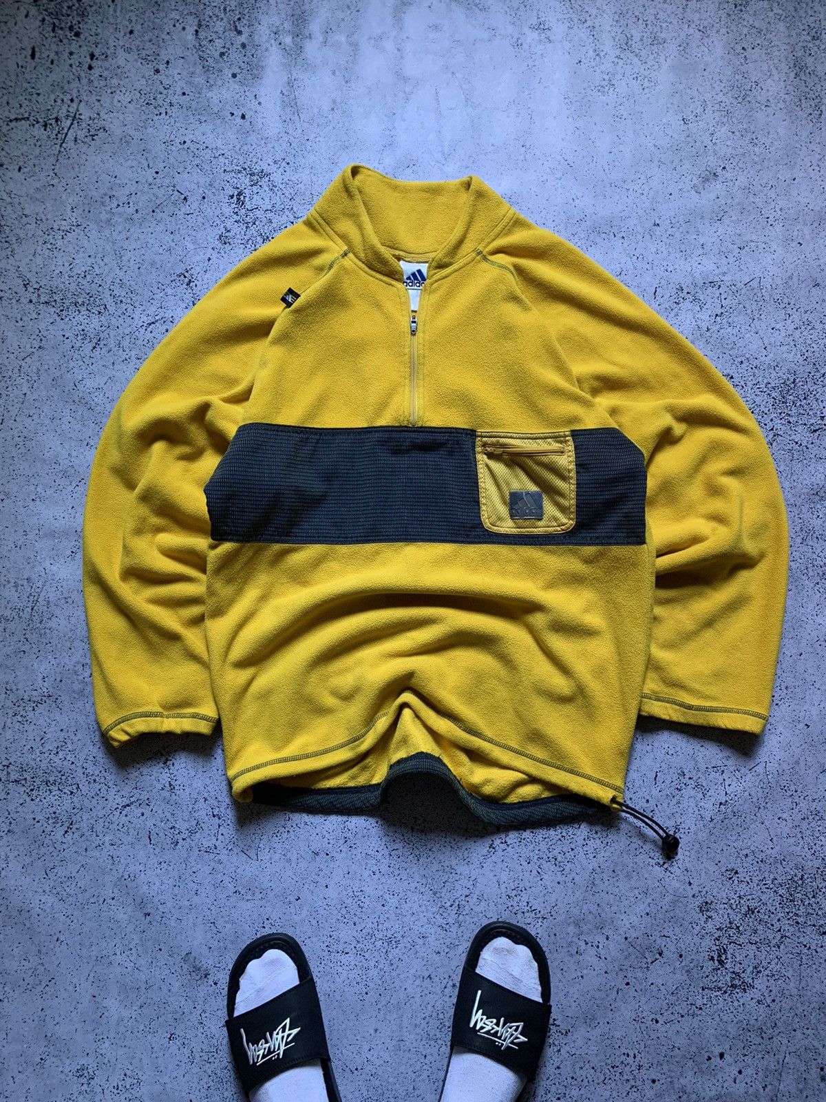 Adidas × Vintage Vintage Adidas Outdoor Life Fleece Sherpa Nylon Logo Y2K USA Size US M / EU 48-50 / 2 - 1 Thumbnail