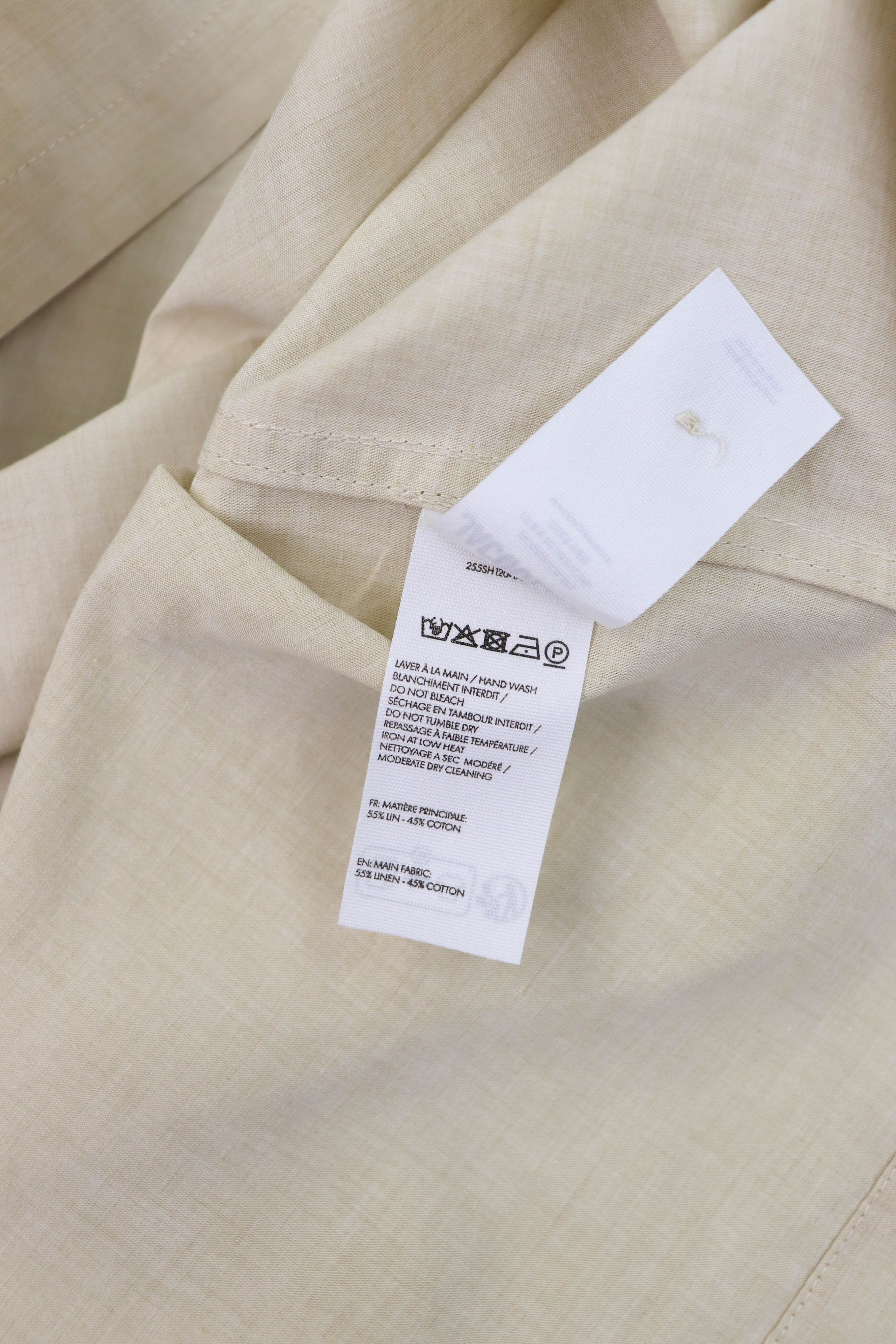 Jacquemus The Jacquemus La Croisiere Beige Linen Blend Oversized Shirt Size US XL / EU 56 / 4 - 14 Thumbnail