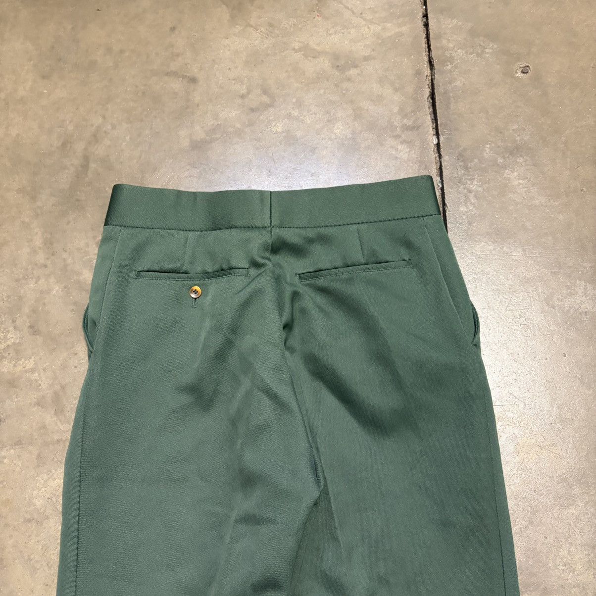 Vintage Vintage Green Bell Bottom Flare Pants Pleated Front Western Size US 31 - 12 Thumbnail