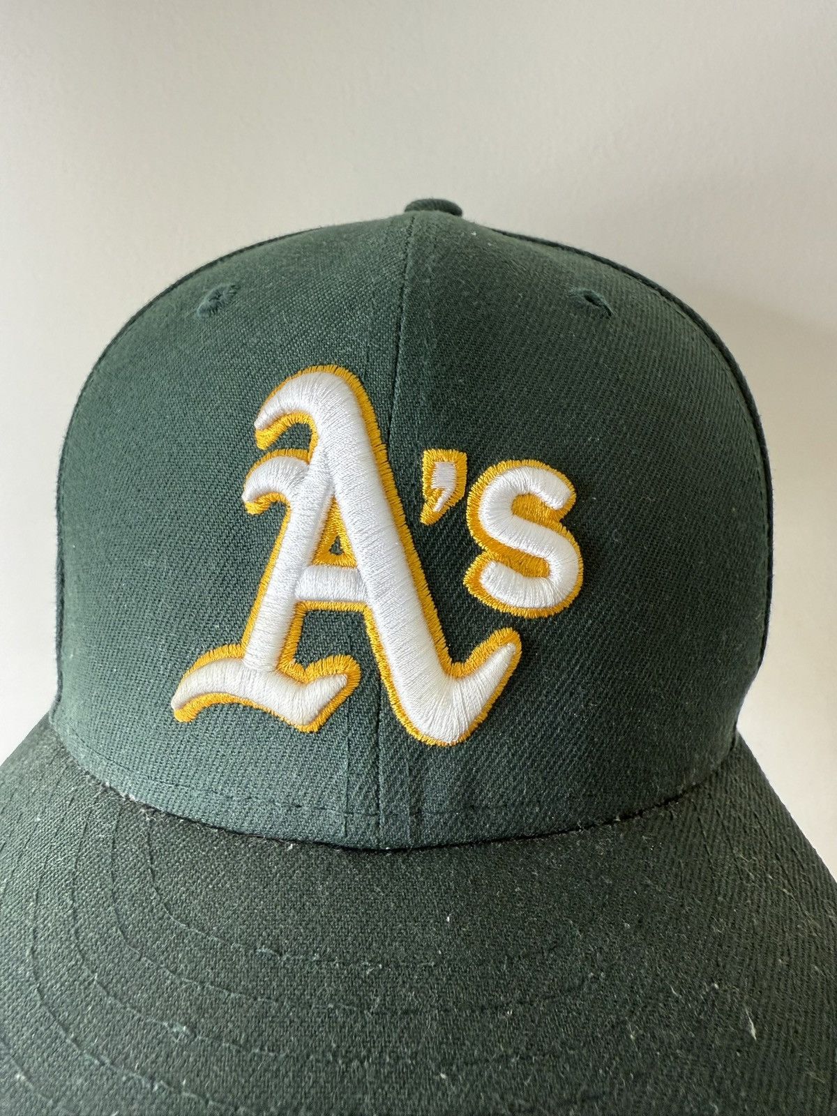 New Era Oakland A’s Fitted Hat Forrest Green Size ONE SIZE - 3 Thumbnail