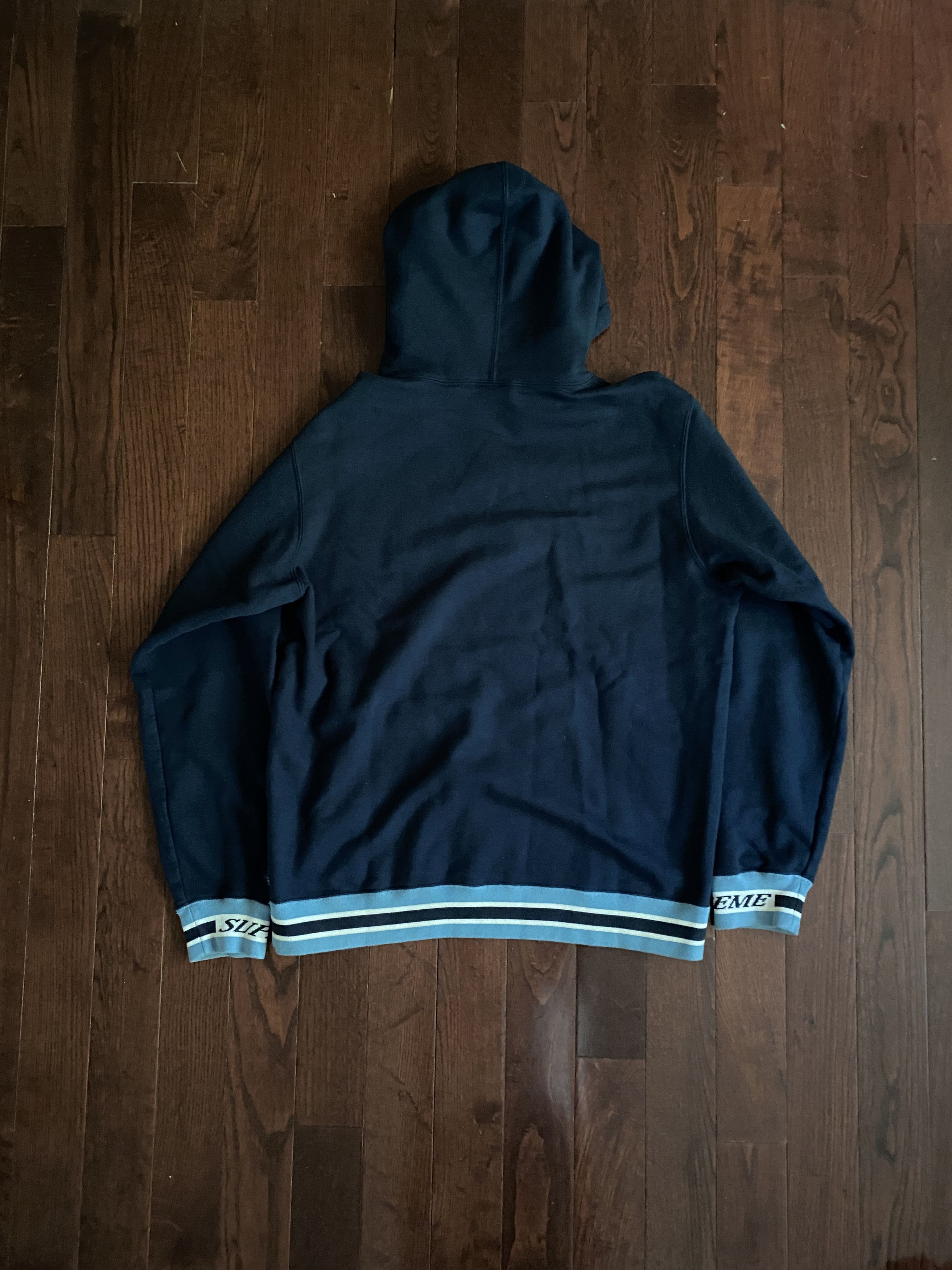 Supreme Striped Rib Hooded Sweatshirt FW18 Size US L / EU 52-54 / 3 - 2 Thumbnail