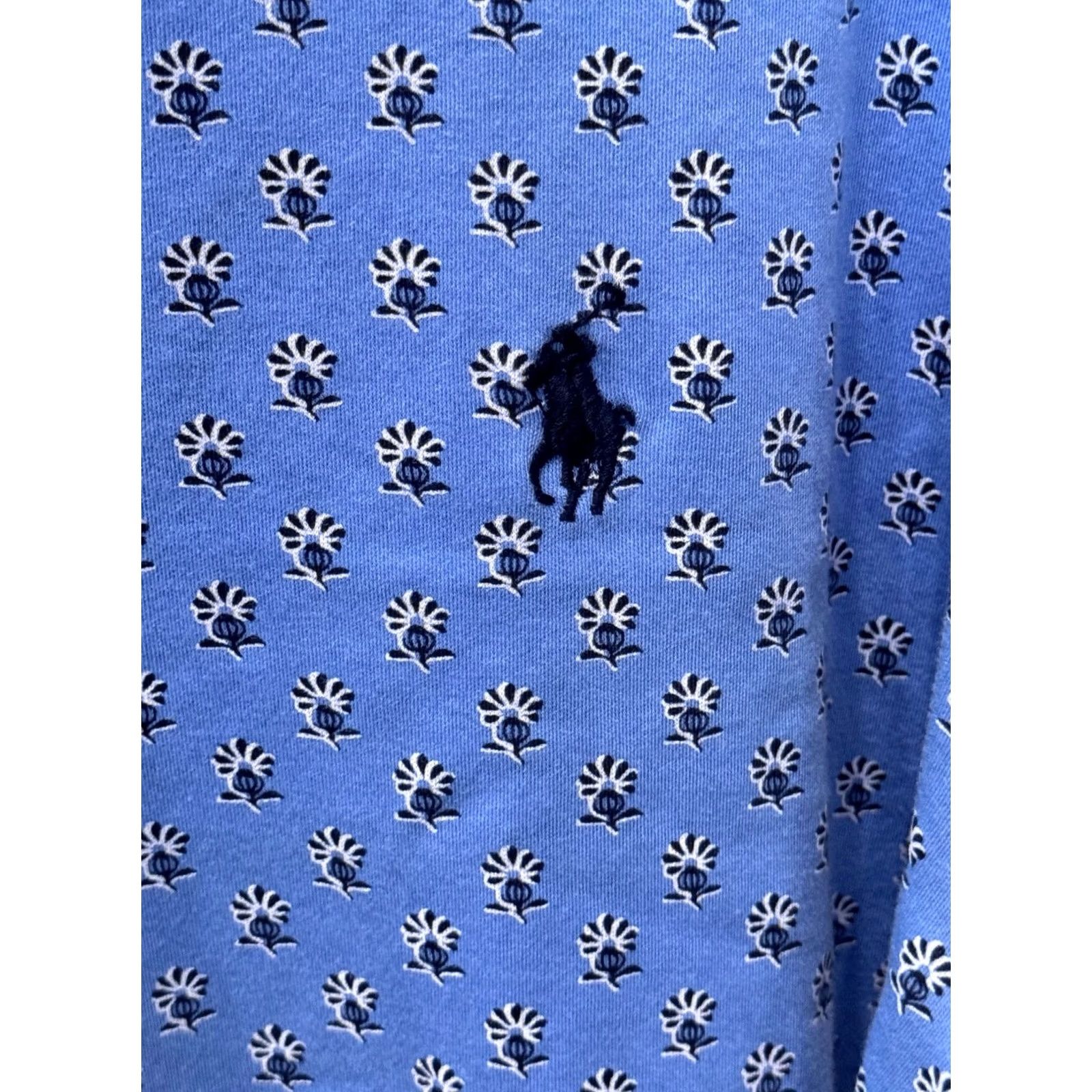 Polo Ralph Lauren Polo Ralph Lauren POLO SHIRT XL Blue Paisley Pattern Mens Size US XL / EU 56 / 4 - 2 Thumbnail