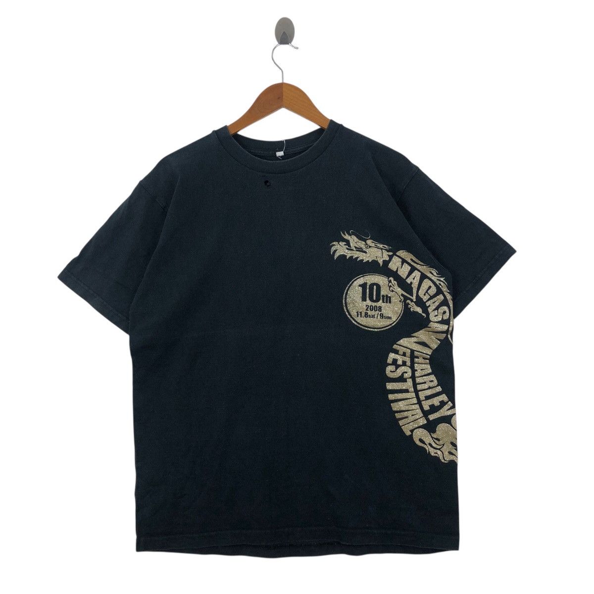 Harley Davidson HARLEY DAVIDSON Nagasaki Festival Tee Shirt Size US XL / EU 56 / 4 - 1 Thumbnail