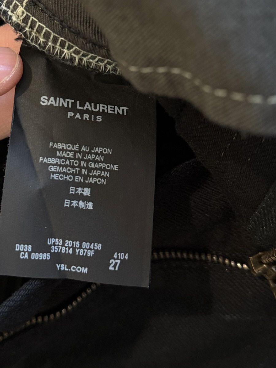 Saint Laurent Paris Saint Laurent SS15 Big Crash Distressed Jeans Size US 27 - 5 Thumbnail