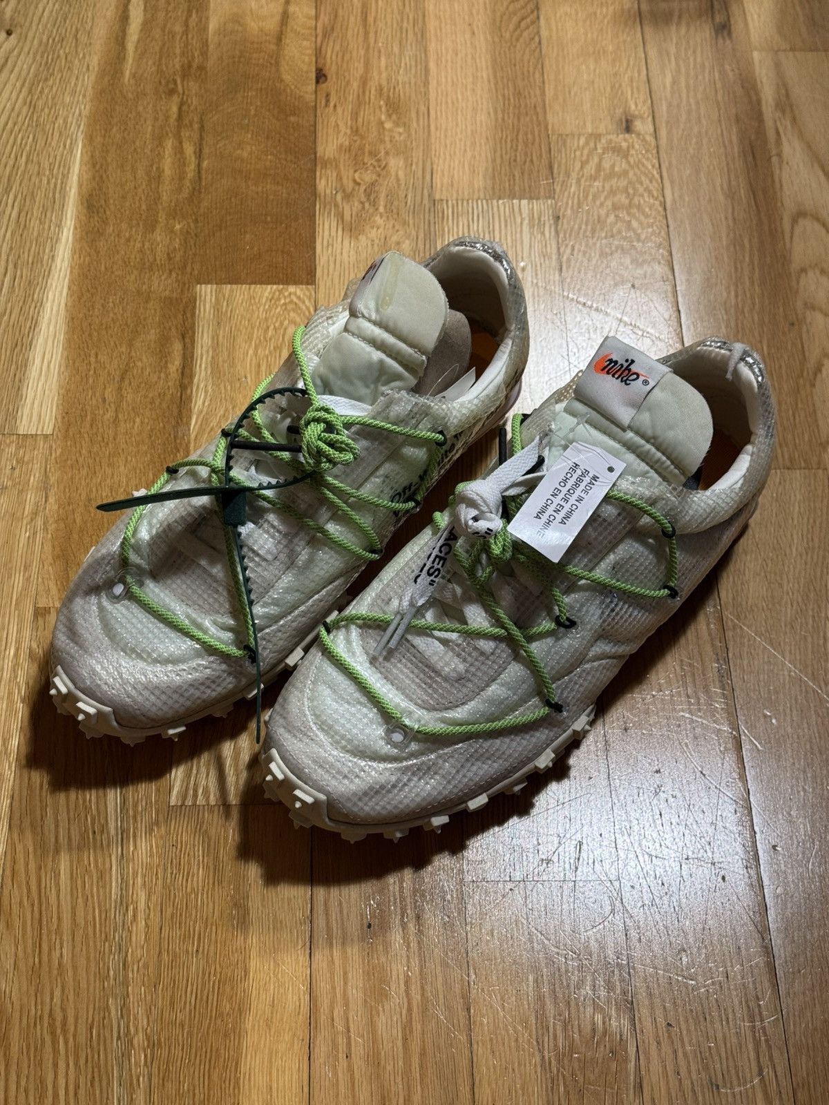 Nike × Off-White Off White for Nike Waffle Racer Beaverton, Oregon USA c.2019 Size US 10 / EU 43 - 9 Thumbnail