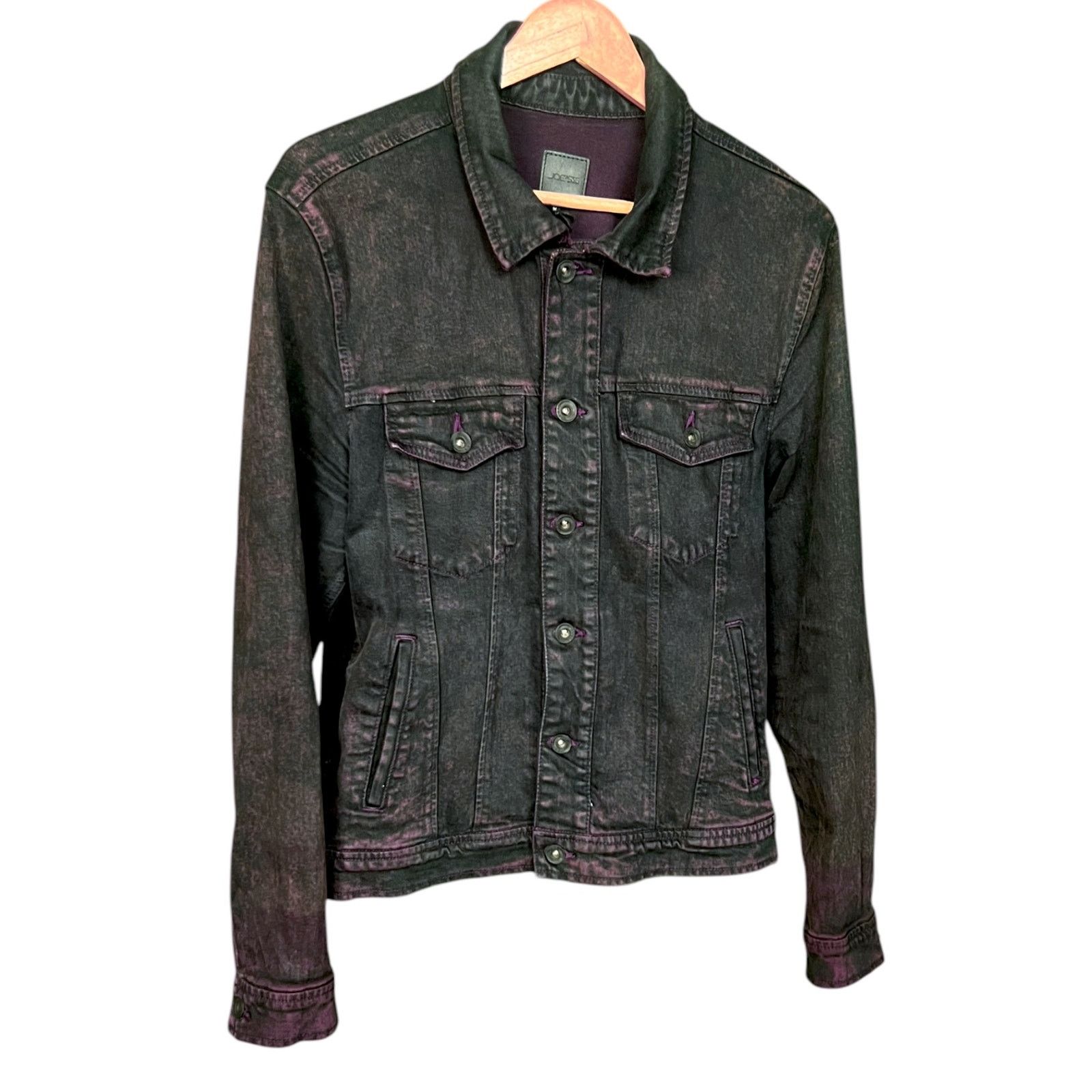 Joe's Joe's Jeans Men's Medium Purple Washed Denim Trucker Jacket Size US M / EU 48-50 / 2 - 9 Thumbnail