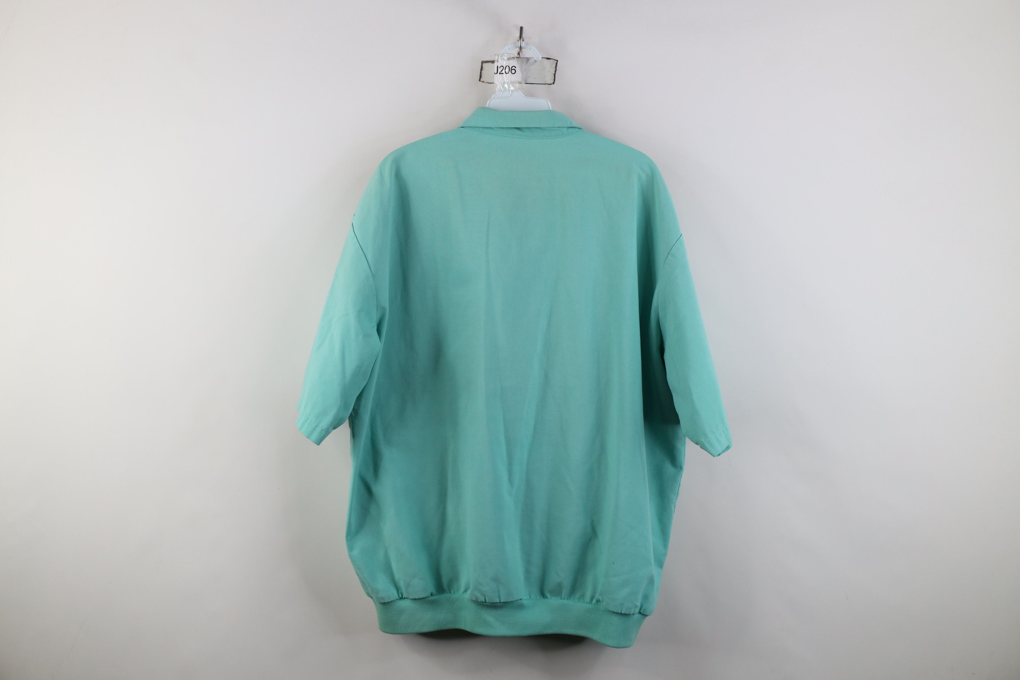 Vintage Vintage 90s Streetwear Short Sleeve Full Zip Shirt Jacket Size US XXL / EU 58 / 5 - 12 Thumbnail