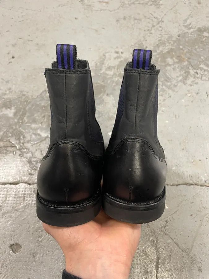 Vintage × Yohji Yamamoto AW2012 Yohji Yamamoto Black Hybrid Chelsea Leather Boots Size US 9.5 / EU 42-43 - 7 Thumbnail