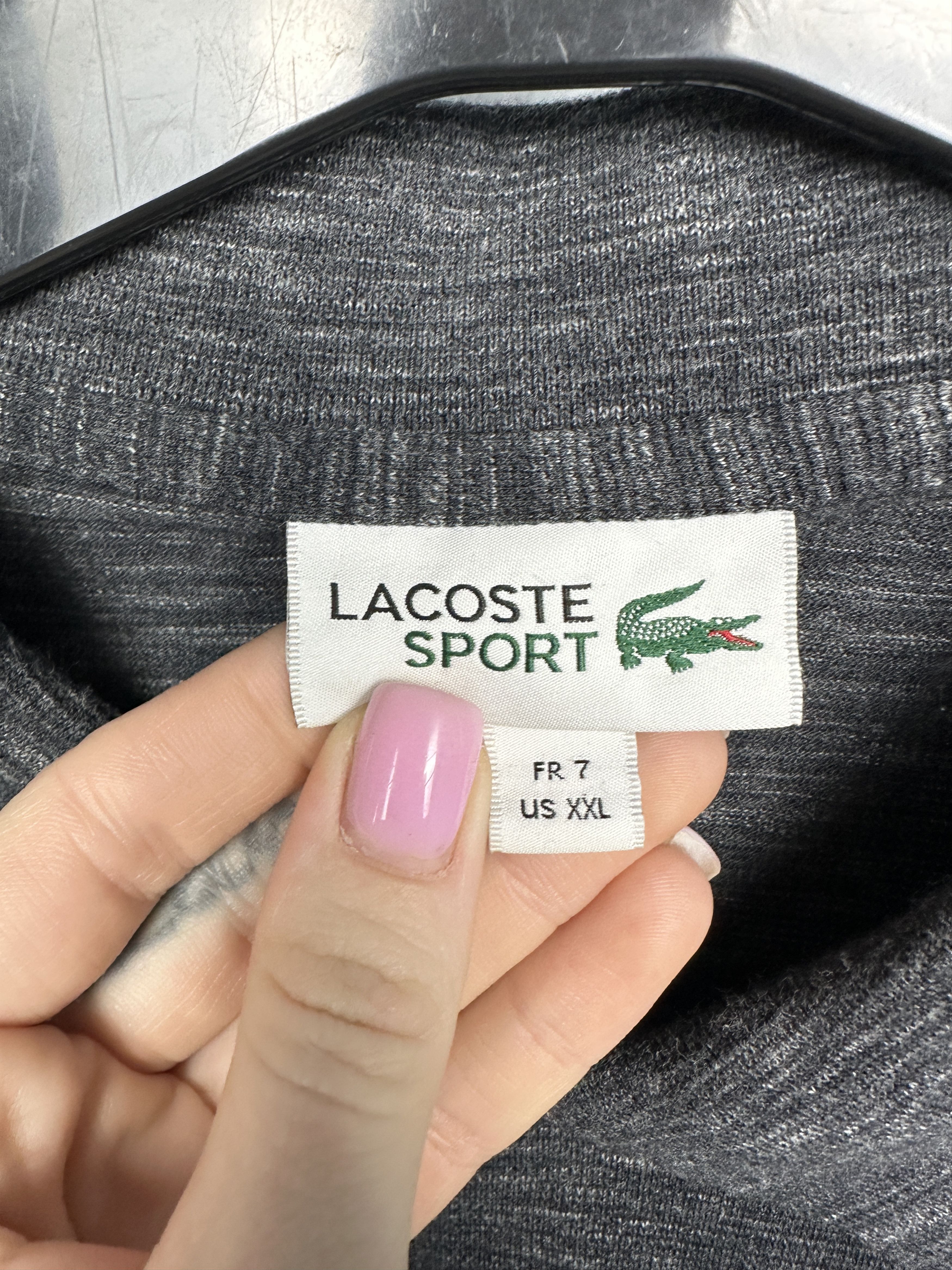 Lacoste × Vintage Lacoste Vintage Mens Long Sleeve Polo Shirt Size US XXL / EU 58 / 5 - 4 Thumbnail