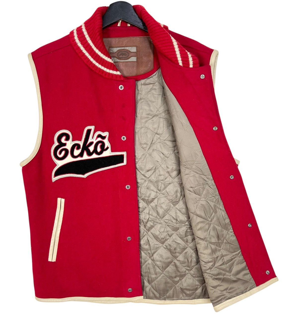 Ecko Unltd. × MLB Ecko Unltd Sleeveless Varsity Baseball Jacket Vest Size US L / EU 52-54 / 3 - 6 Thumbnail