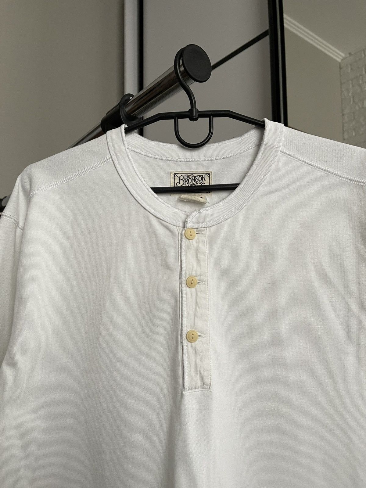 Bronson MFG. CO. Bronson Mfg Henley Heavyweight Long Sleeve T-Shirt Pullover Size US XXL / EU 58 / 5 - 6 Thumbnail
