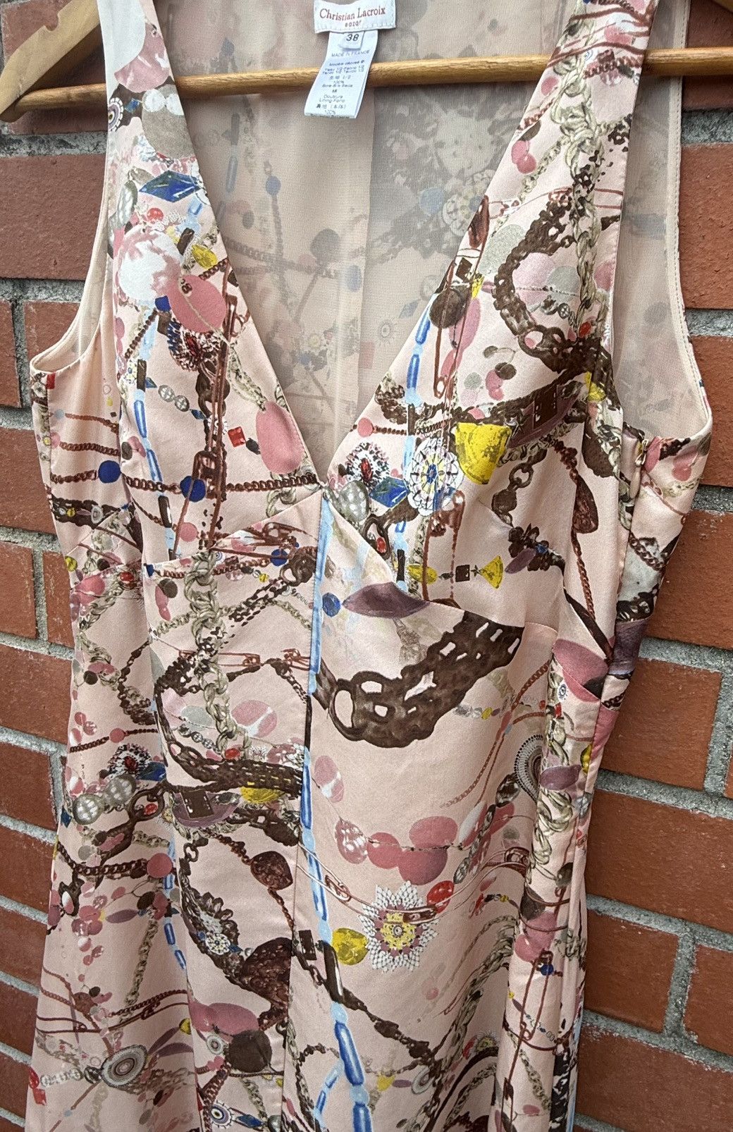 Christian Lacroix Vintage 90's Christian Lacroix Bazar Archival 100% Silk Size S / US 4 / IT 40 - 4 Thumbnail