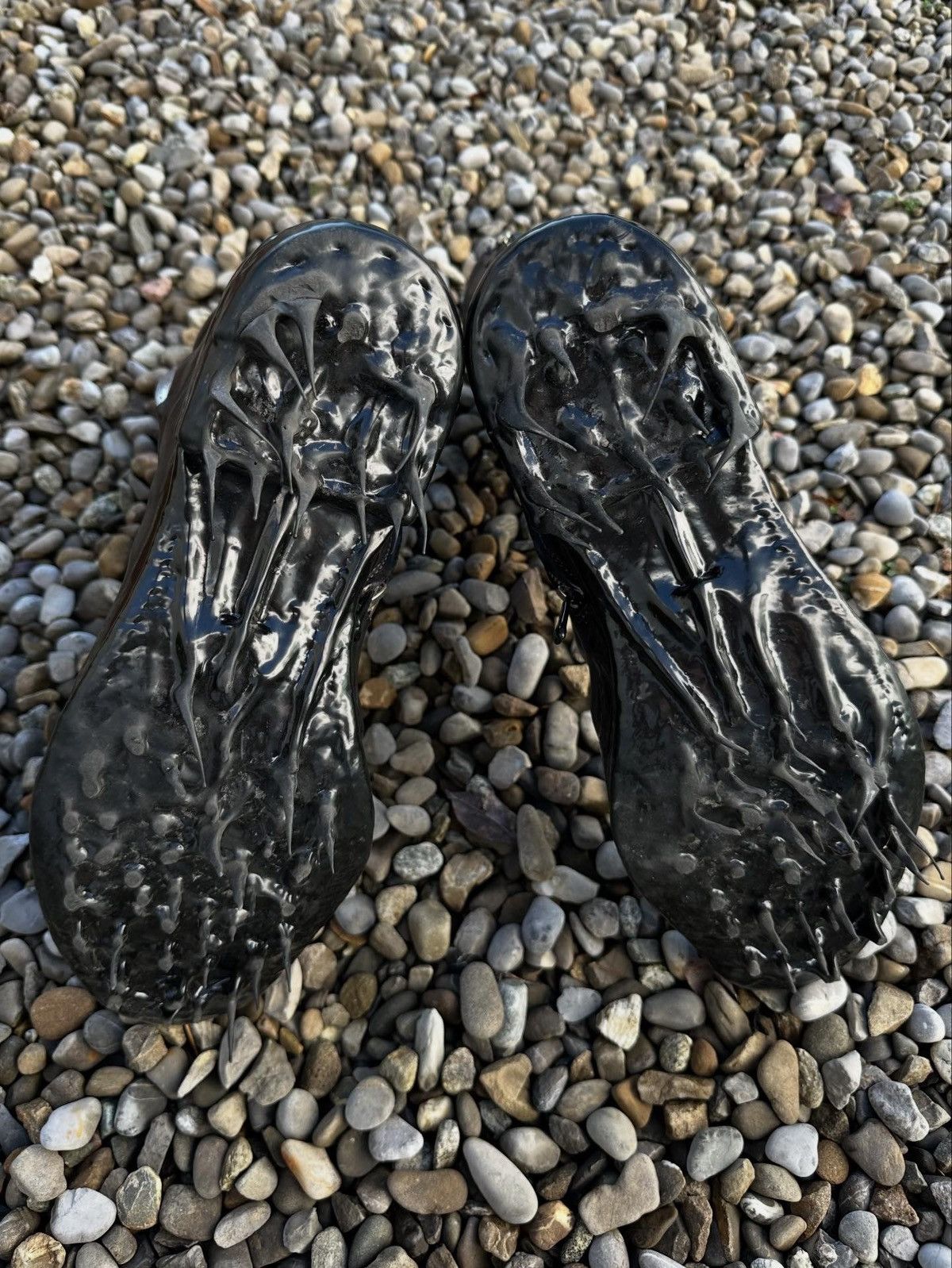 Carol Christian Poell Carol Christian Poell Drip Rubber Prosthetic Tornado Boots Size US 12 / EU 45 - 2 Thumbnail