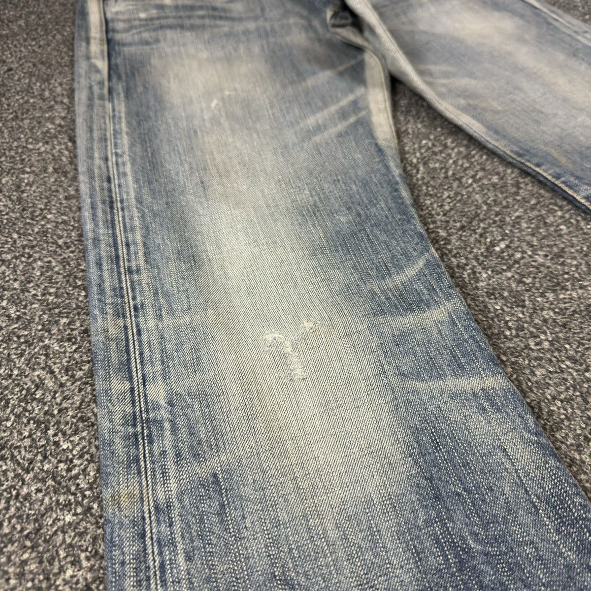 If Six Was Nine 🔥🇯🇵 Vintage 90s Flared Edwin Damage 13oz 503 Denim Jeans Size US 30 / EU 46 - 5 Thumbnail