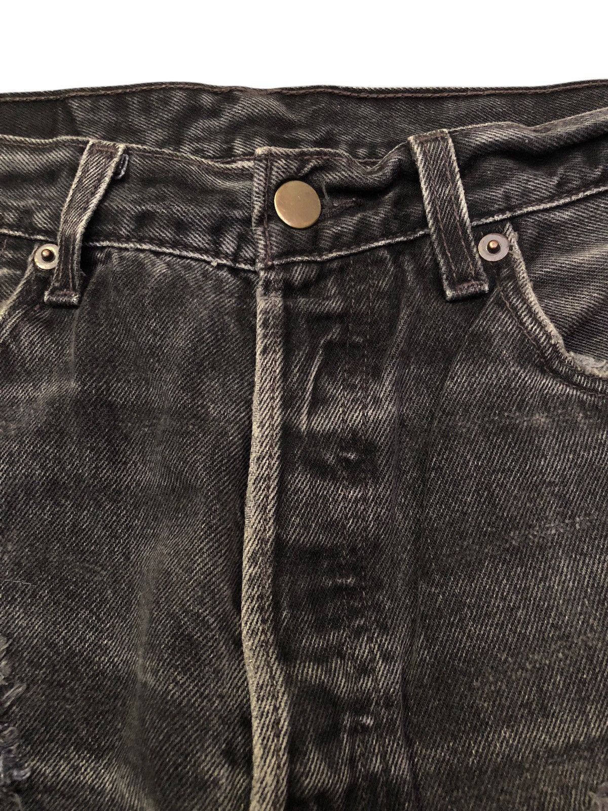 Levi's 🔥Vintage LEVIS x LaTOTALITE Distressed Patchwork 501xx Jeans Size US 32 / EU 48 - 8 Thumbnail