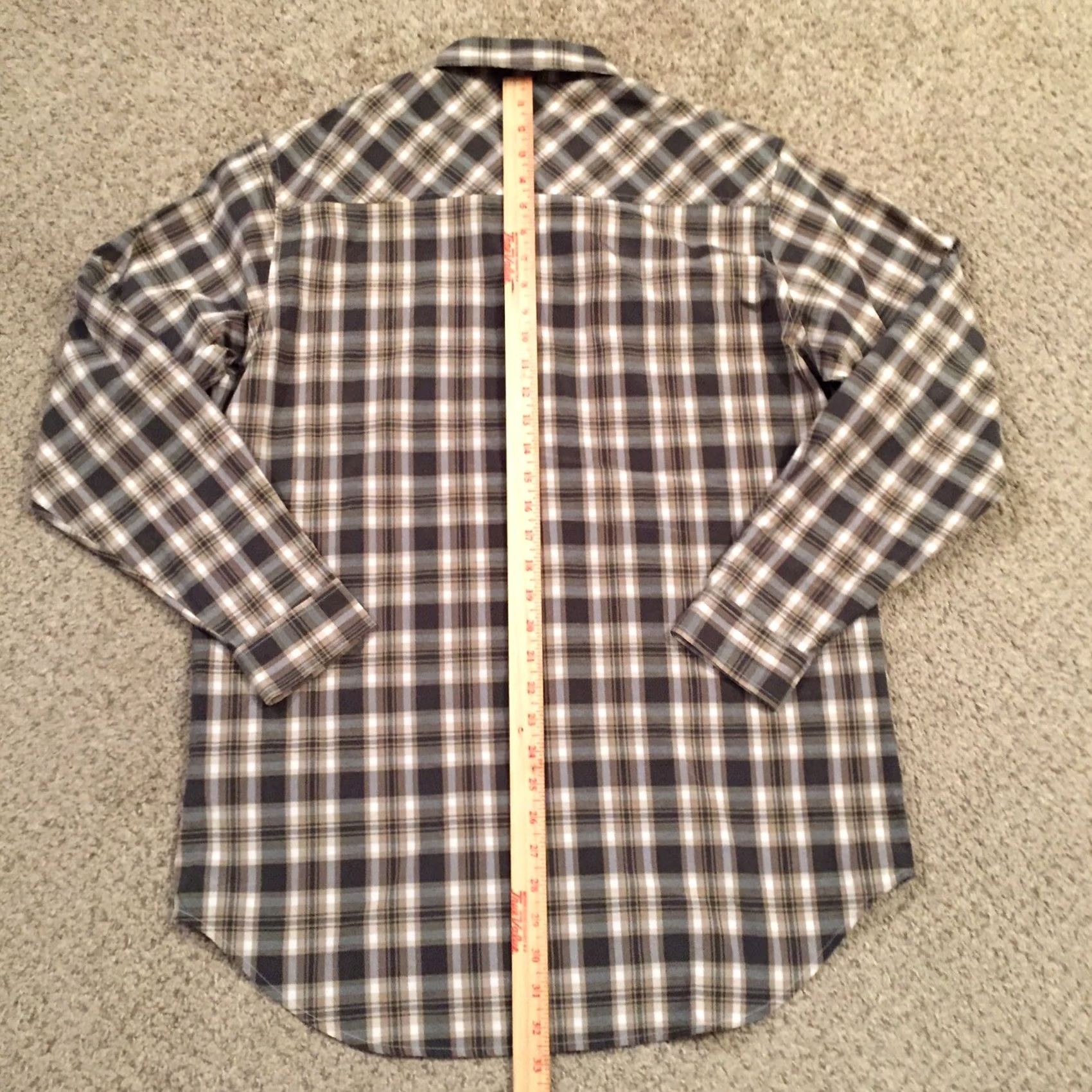 Akademiks Akademiks Shirt Mens XL Gray Plaid Long Sleeve Button-Up Size US XL / EU 56 / 4 - 6 Thumbnail