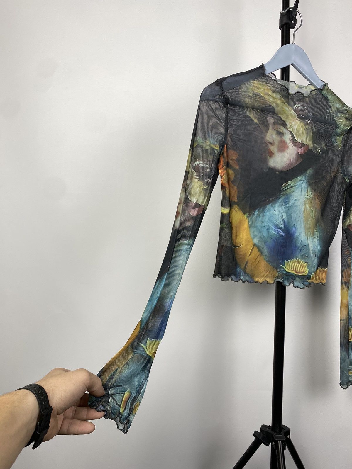 Designer × Japanese Brand Save The Queen Jean Paul Gaultier Style Mesh Top Blouses Size M / US 6-8 / IT 42-44 - 3 Thumbnail