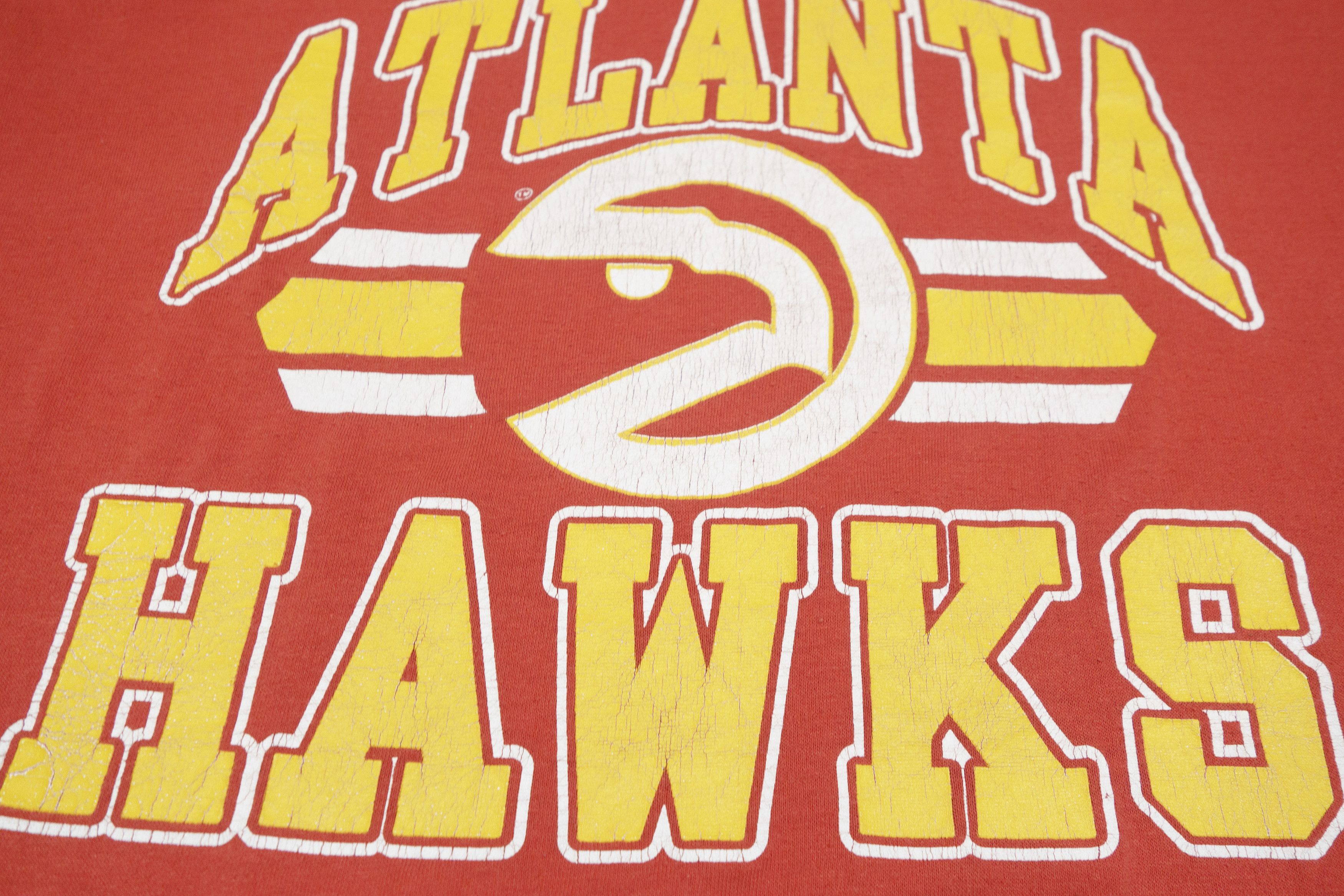 NBA 90S Atlanta Hawks Big Logo T-Shirt Size US XL / EU 56 / 4 - 3 Thumbnail