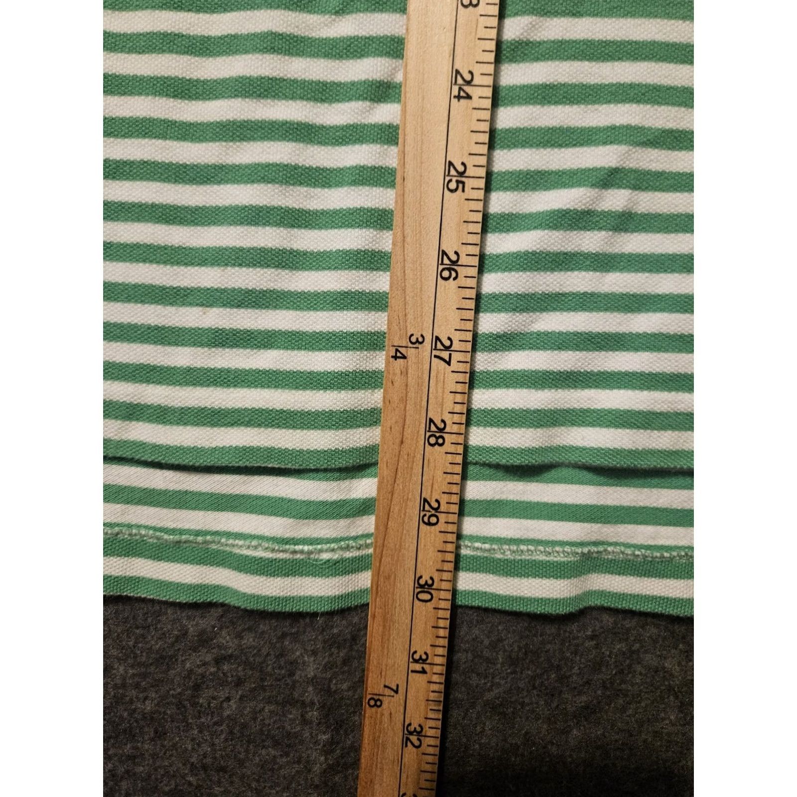 Polo Ralph Lauren VINTAGE Polo Ralph Lauren Polo Shirt Mens 2XL Green Striped Preppy Logo Embroidered Short Sleeve Collared Shirt Size US XXL / EU 58 / 5 - 4 Thumbnail