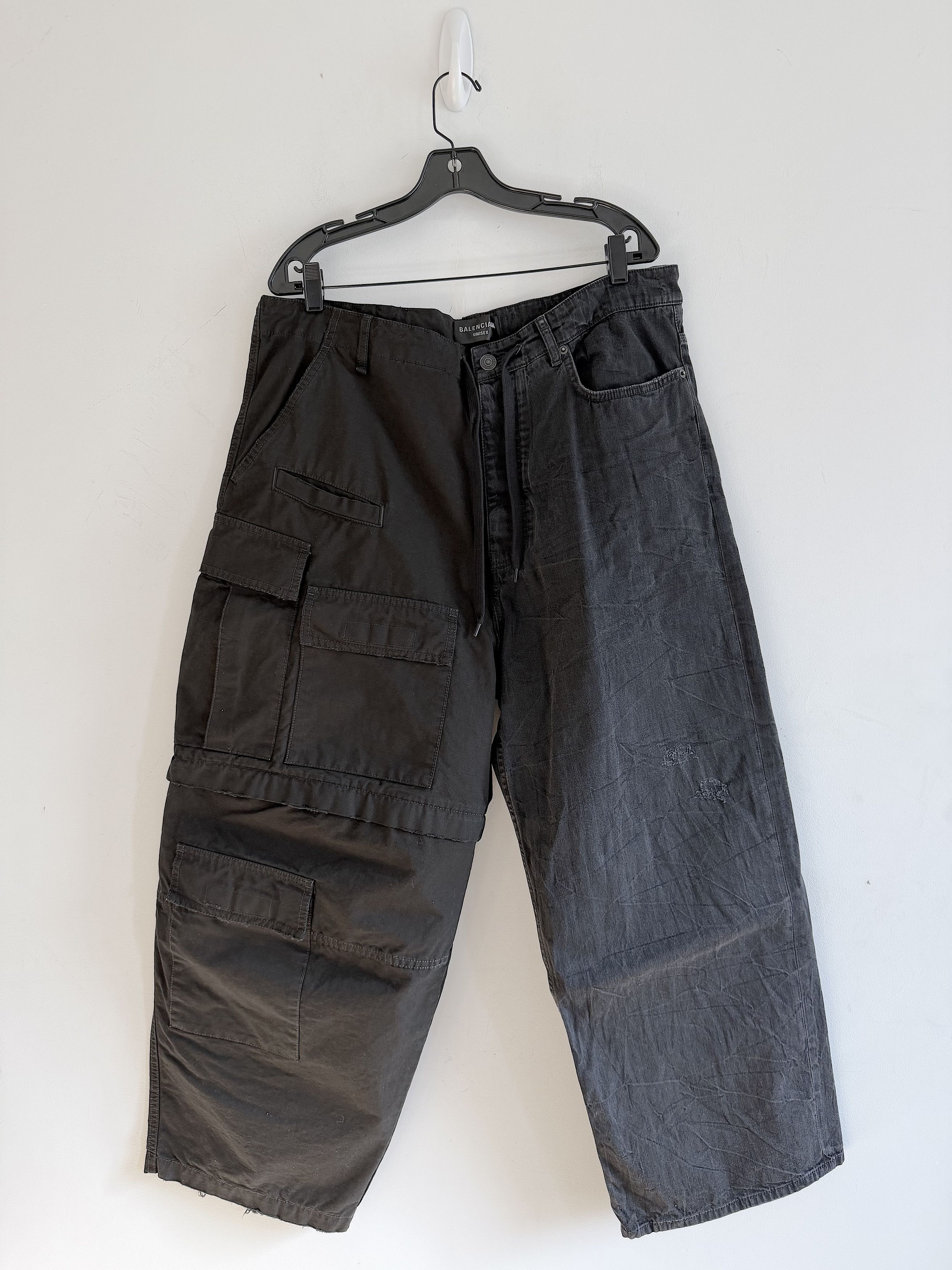 Balenciaga NWT Balenciaga FW21 “Afterworld” Hybrid Cargo Pants 