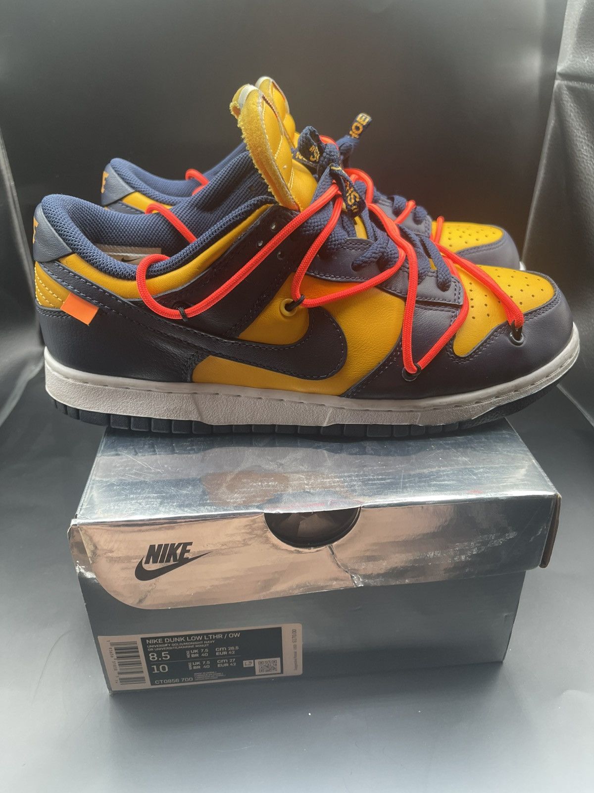 Nike Off White Off white Michigan dunks sz 8.5 Grailed