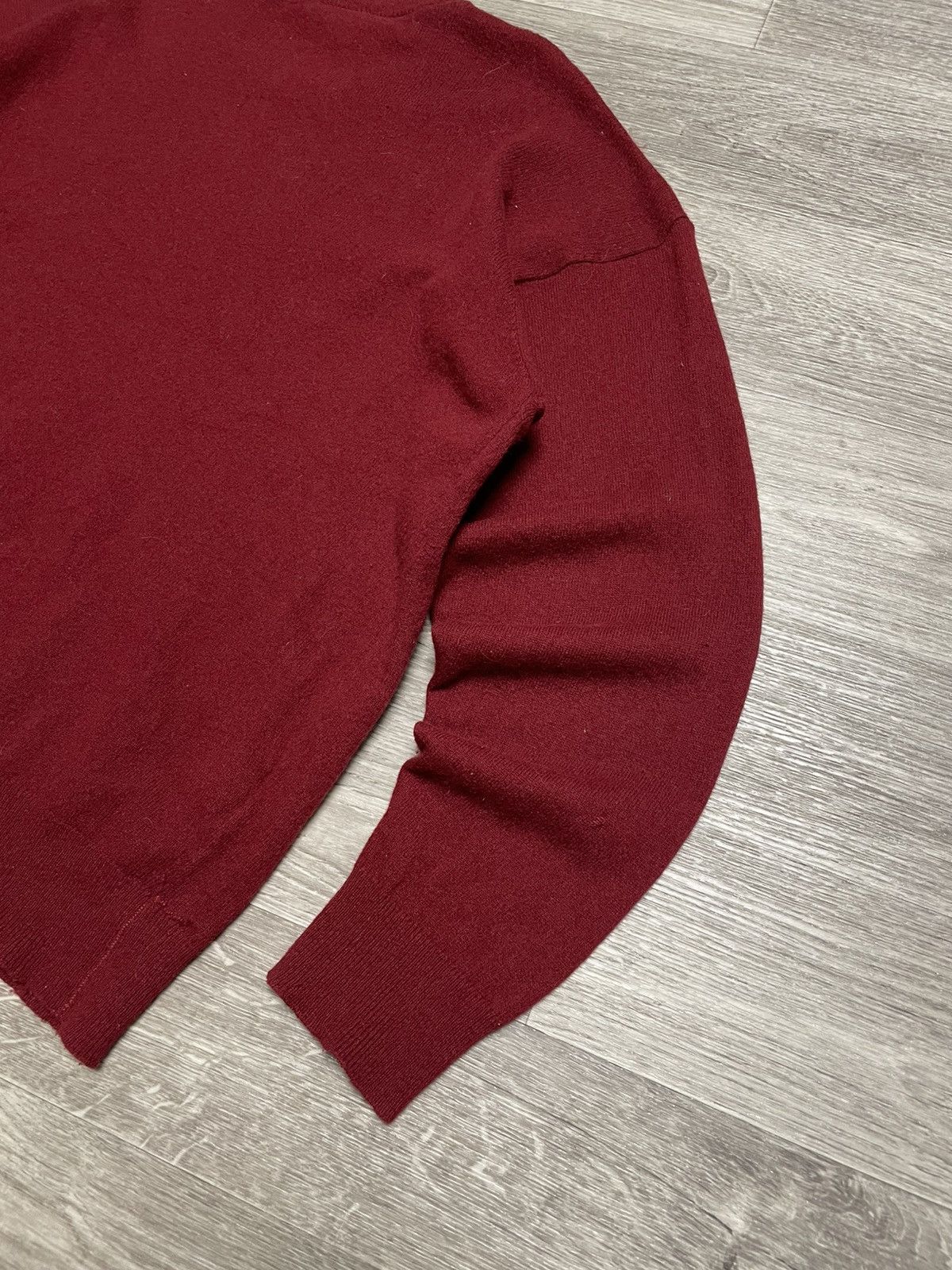 Lacoste Vintage Lacoste Burgundy Lambswool Sweater Size US XL / EU 56 / 4 - 18 Thumbnail