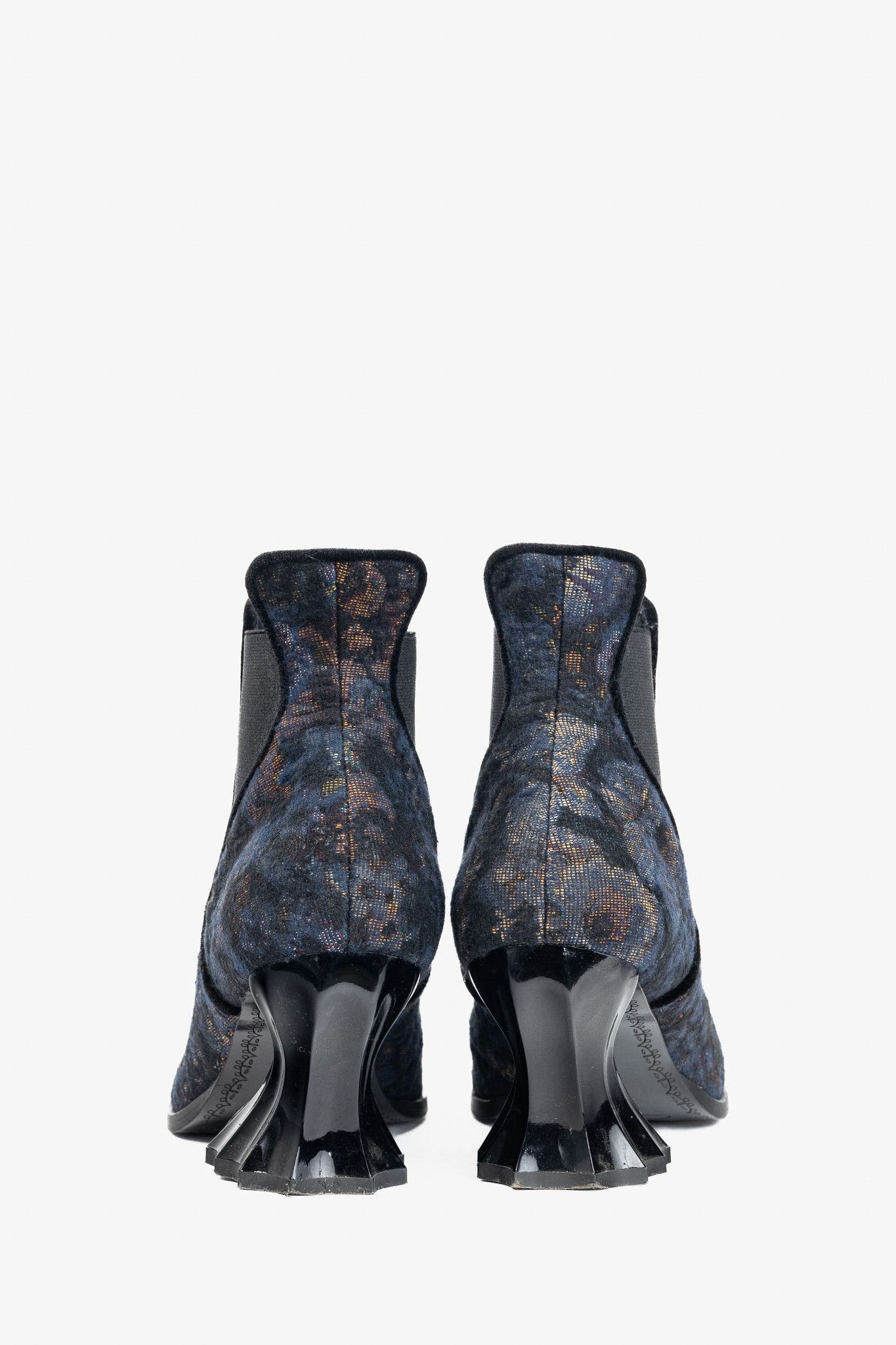 John Fluevog John Fluevog Ara Floral Vintage-Inspired Chelsea Boots Size US 8 / IT 38 - 3 Thumbnail