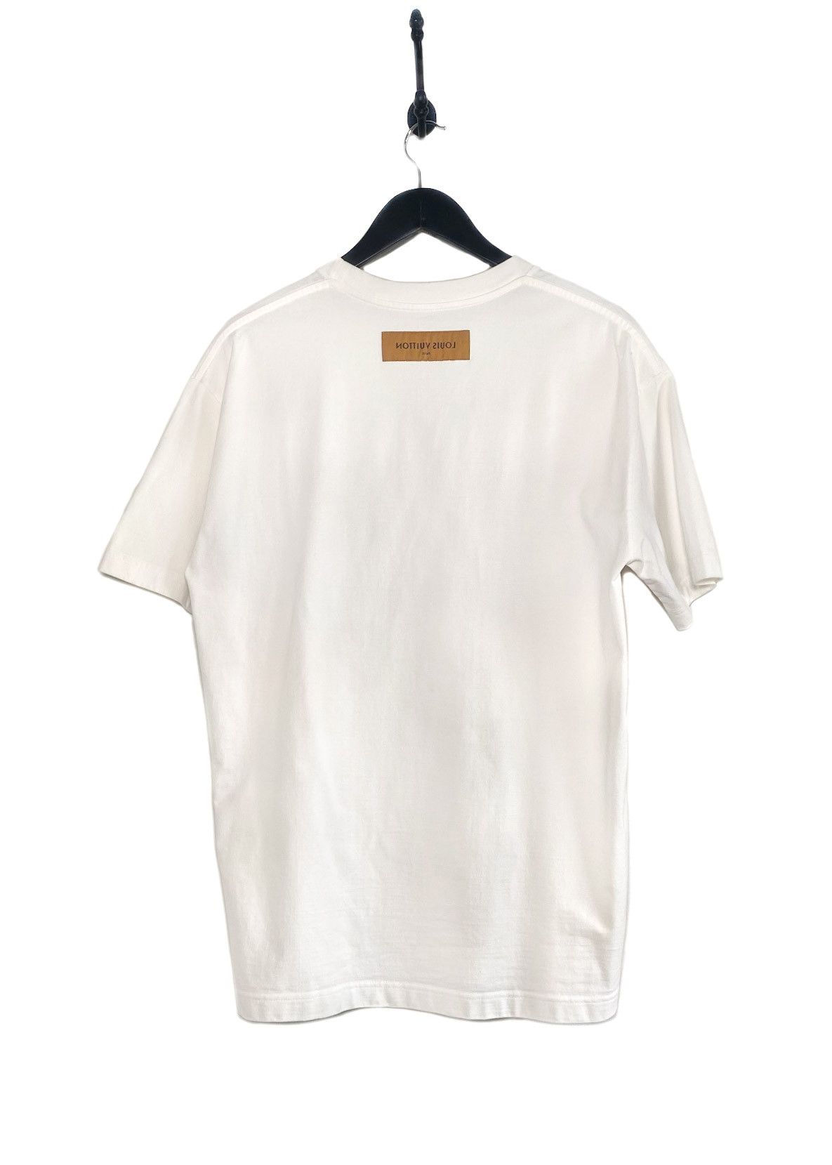 Louis Vuitton Louis Vuitton 2022 Graffiti Logo Print Ivory T-shirt Size US M / EU 48-50 / 2 - 3 Thumbnail