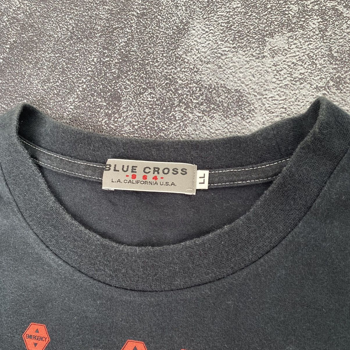 Anime × Cartoon Network × Japanese Brand Vintage Y2k Very Rare Evangelion x Blue Cross Skull Tee Size US M / EU 48-50 / 2 - 2 Thumbnail