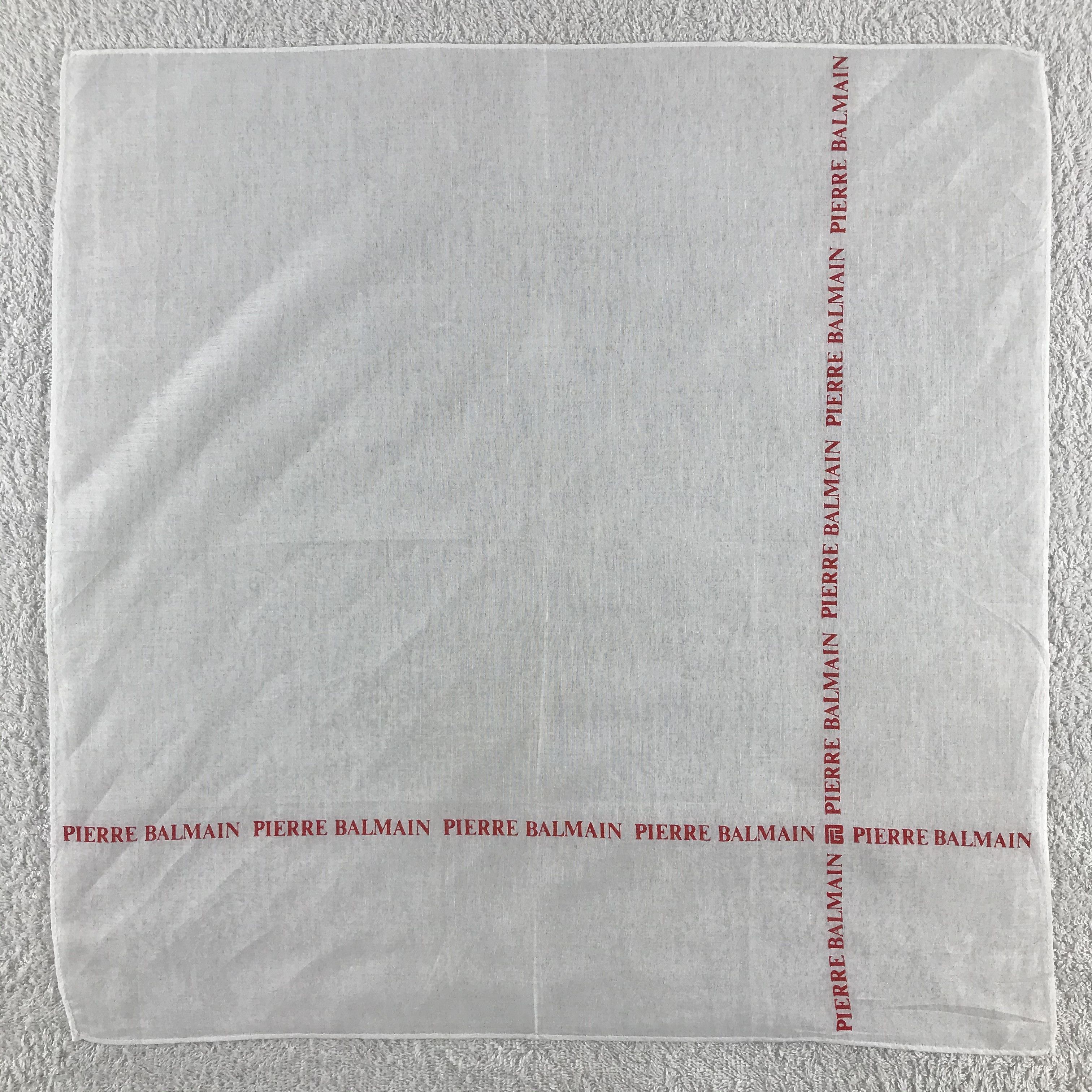 Pierre Balmain × Vintage Pierre Balmain Bandana / Handkerchief / Neckerchief - S098 Size ONE SIZE - 1 Thumbnail