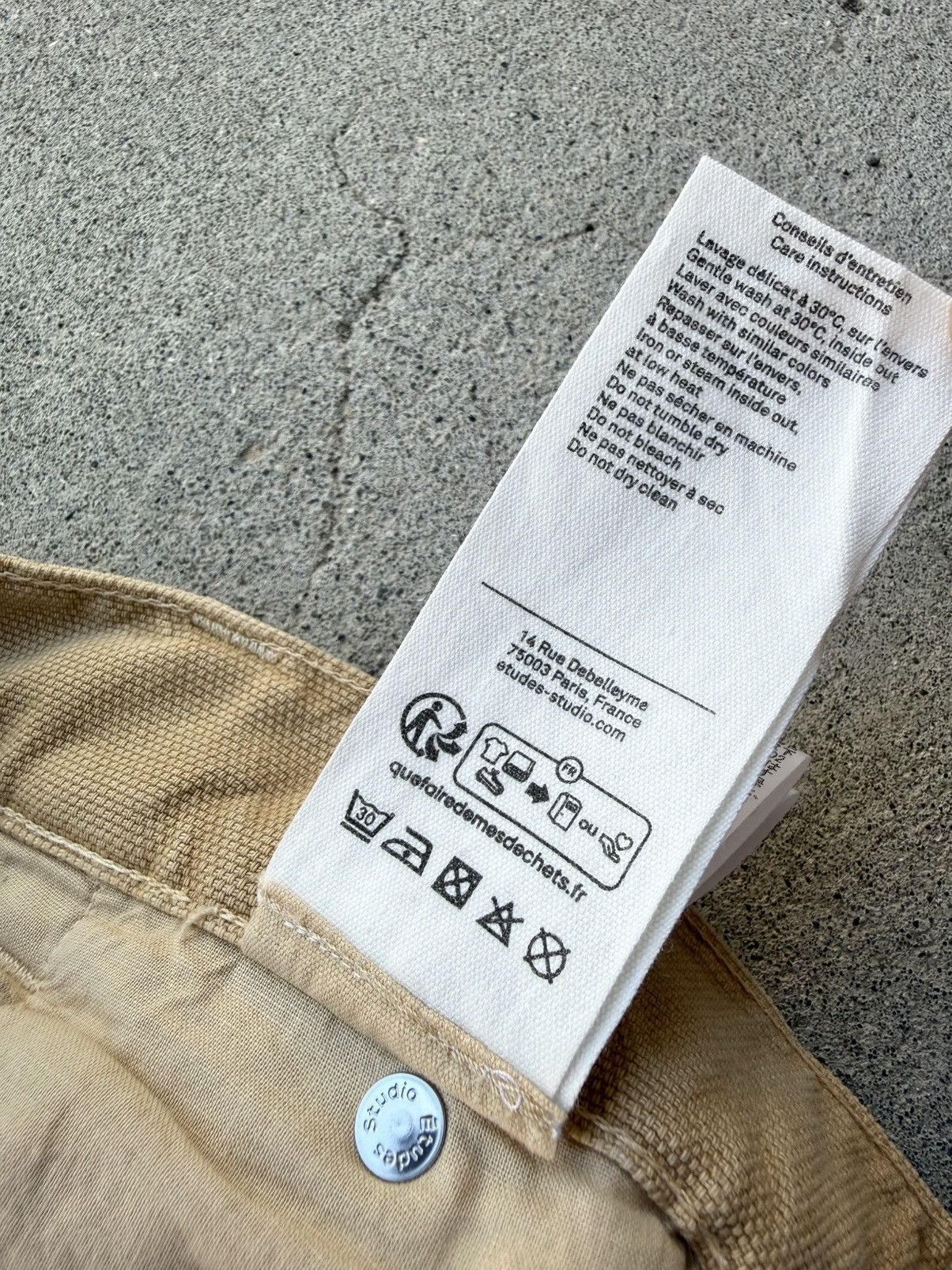 Etudes Etudes Studio 25SS Distressed Loose Carpenter Pants Size US 30 / EU 46 - 12 Thumbnail
