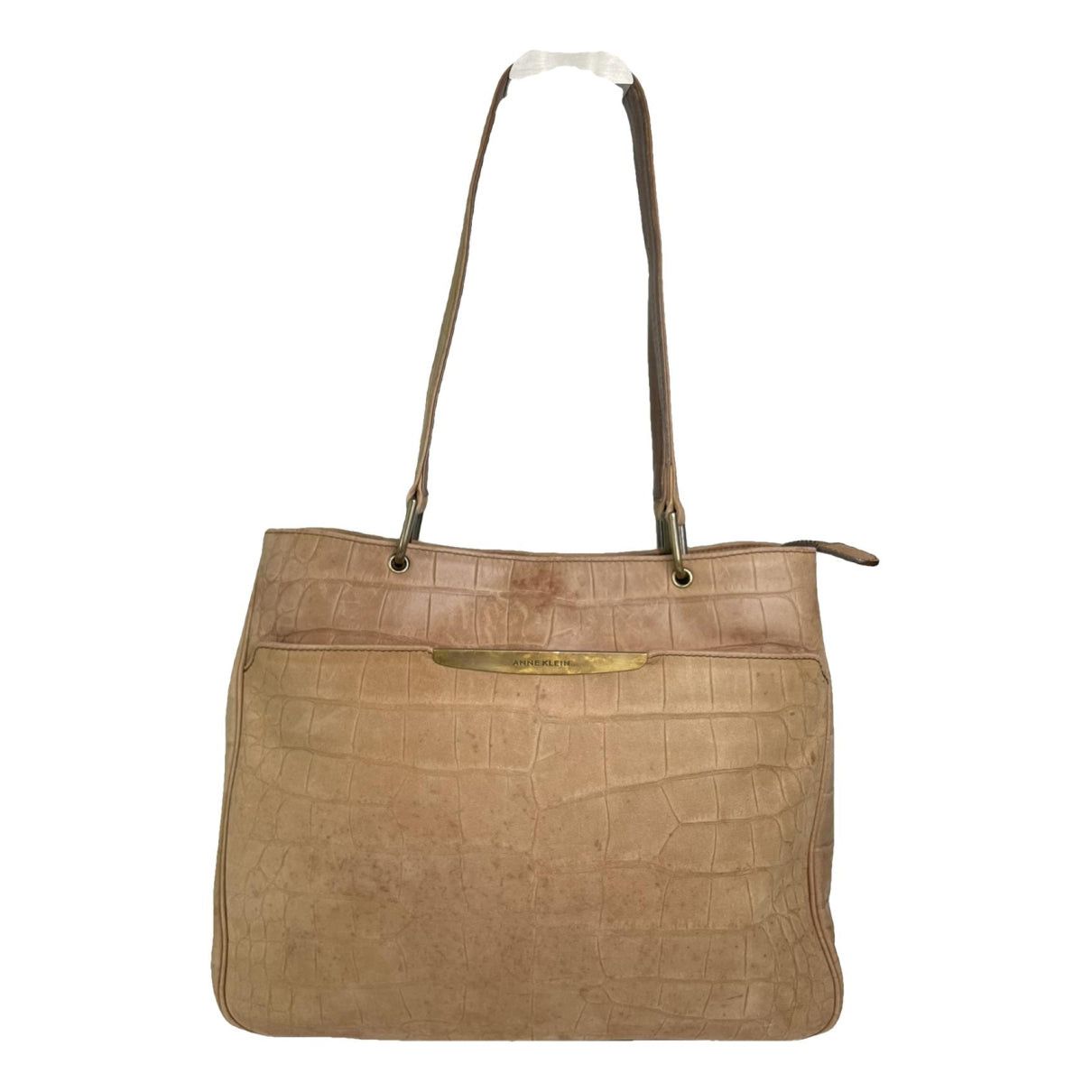 Anne Klein Brown Leather Handbag Size ONE SIZE - 1 Thumbnail
