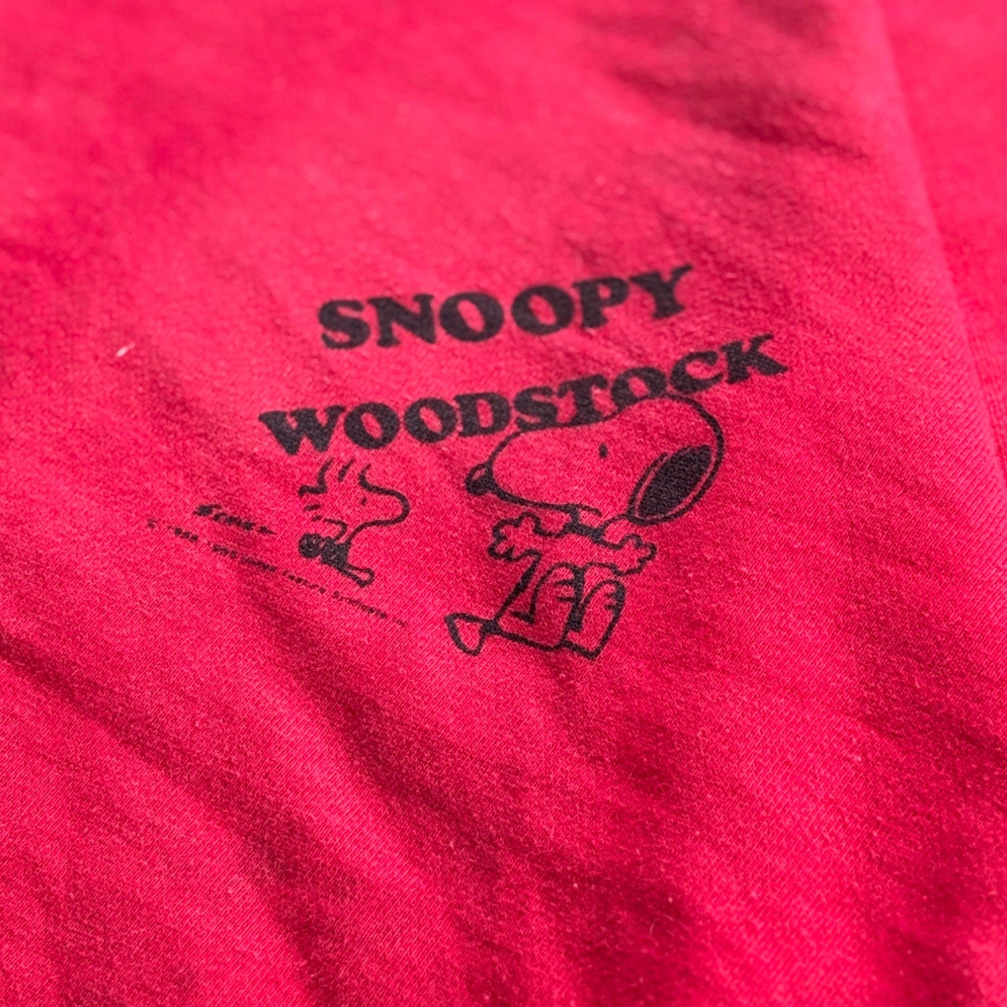 Vintage Vintage Snoopy Woodstock Faded Sweatshirt 90's Red Maroon Size US S / EU 44-46 / 1 - 5 Thumbnail