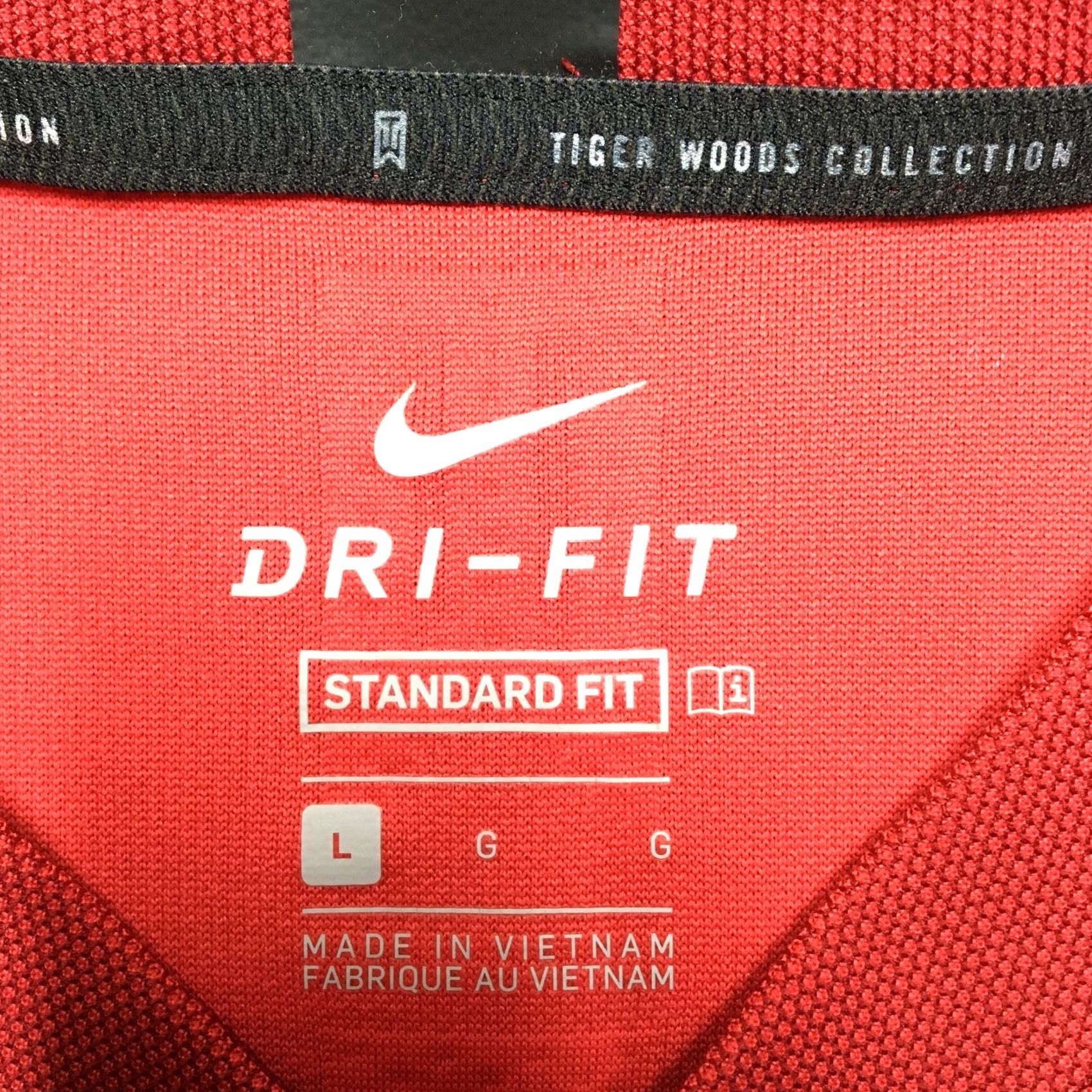 Nike Nike Tiger Woods Polo Mens Large Red Dri-Fit Golf Shirt Size US L / EU 52-54 / 3 - 6 Thumbnail