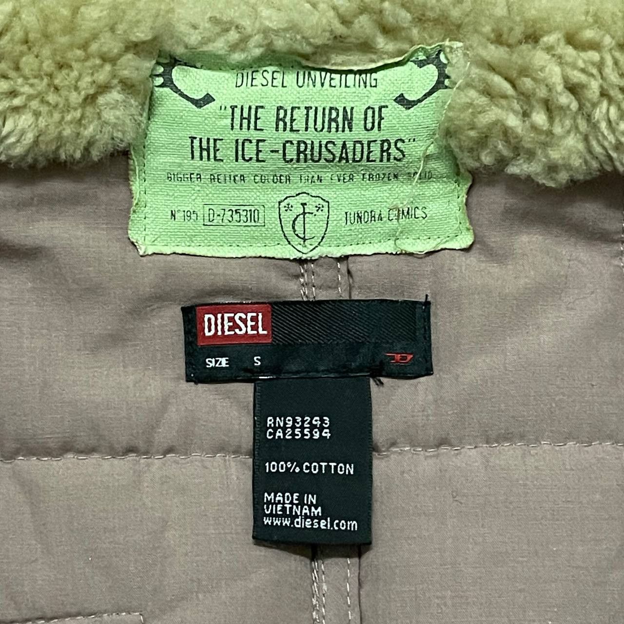 Diesel Vintage Diesel Quilted Sherpa Jacket Size US S / EU 44-46 / 1 - 9 Thumbnail