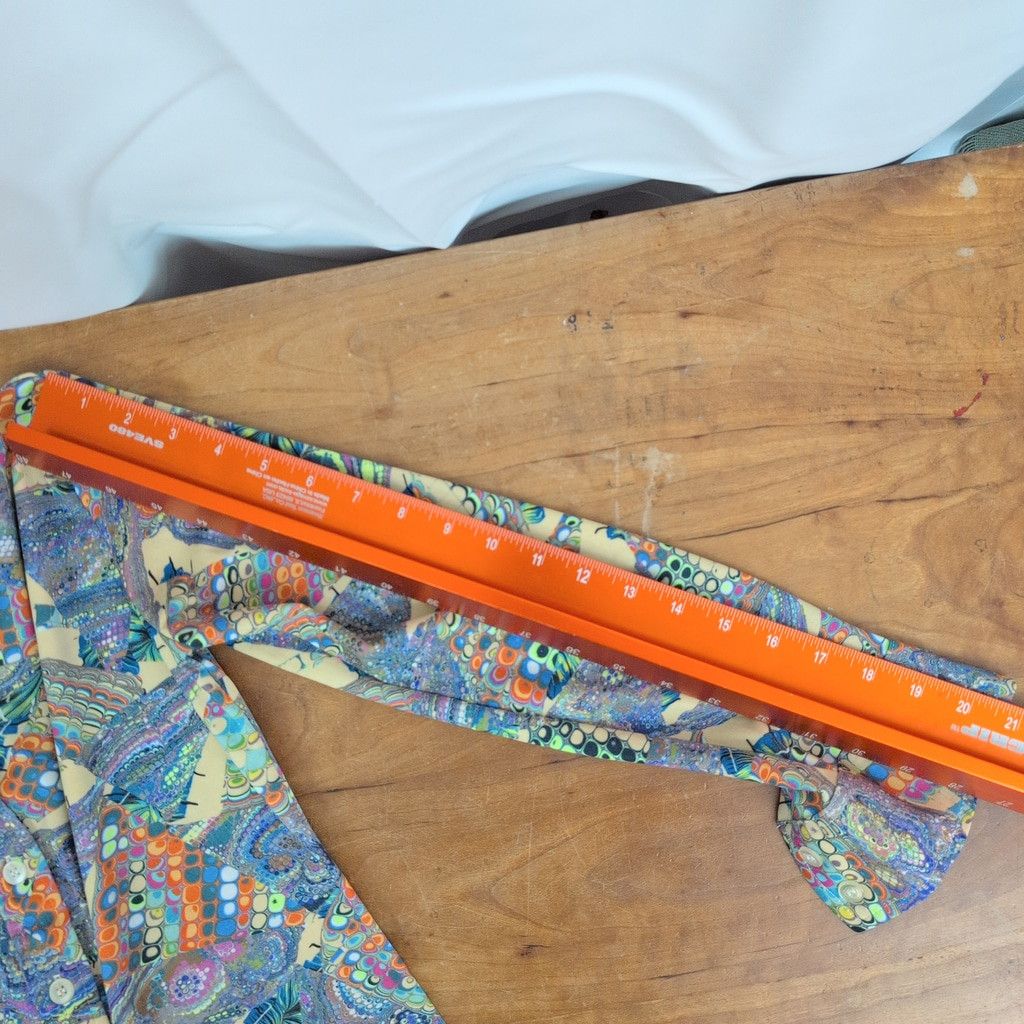 Vintage Ladies' 70s Vintage Psychedelic "Disco" Shirt Small Size S / US 4 / IT 40 - 3 Thumbnail