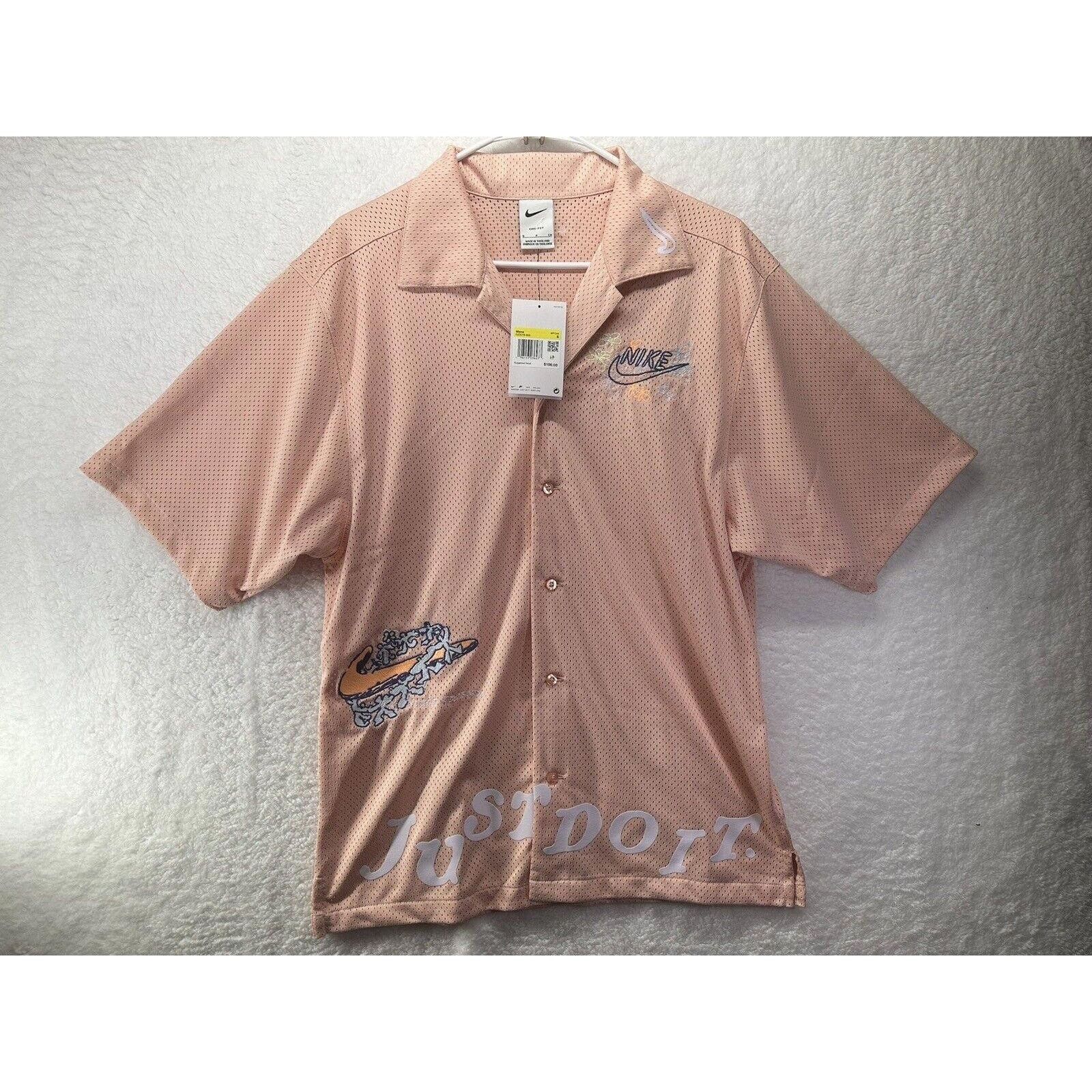 Nike Nike Resort Vacation Hawaiian Mesh Shirt Embroidered Small Size US S / EU 44-46 / 1 - 1 Thumbnail
