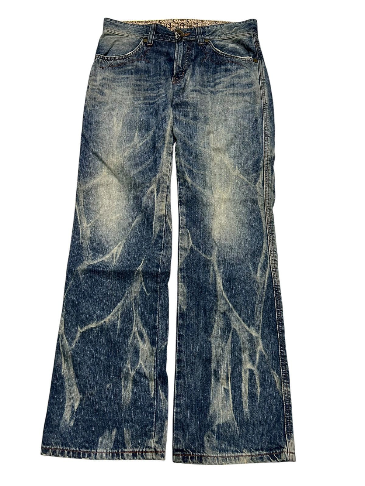 Edwin × If Six Was Nine × Kapital Rare Edwin Blue Trip Mud Wash Denim Jeans☠️☠️ Size US 31 - 2 Thumbnail