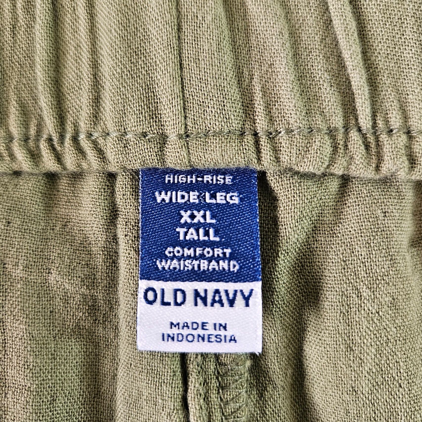 Old Navy Old Navy Womens Wide Leg High Rise Gauze Pants Sz 2XL Tall Green Cotton Pull On Size 40" / US 18 - 8 Thumbnail