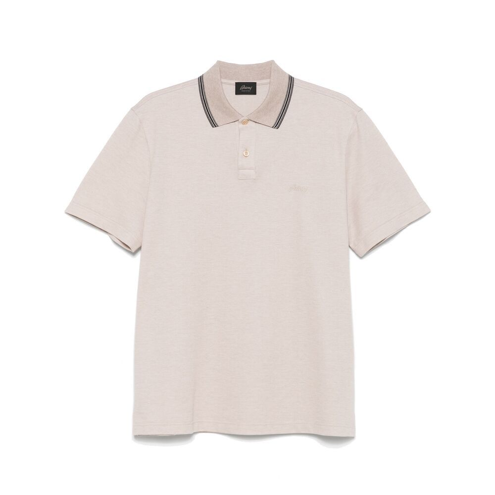 Brioni Brioni NEUTRALS Polo Shirts Size US XXL / EU 58 / 5 - 1 Thumbnail