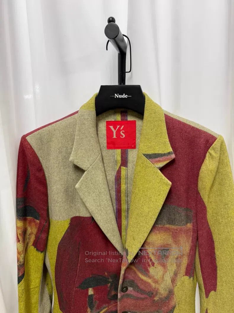 Yohji Yamamoto Yohji Yamamoto size 4 Oil painting waist wool blazer Size 38R - 3 Thumbnail