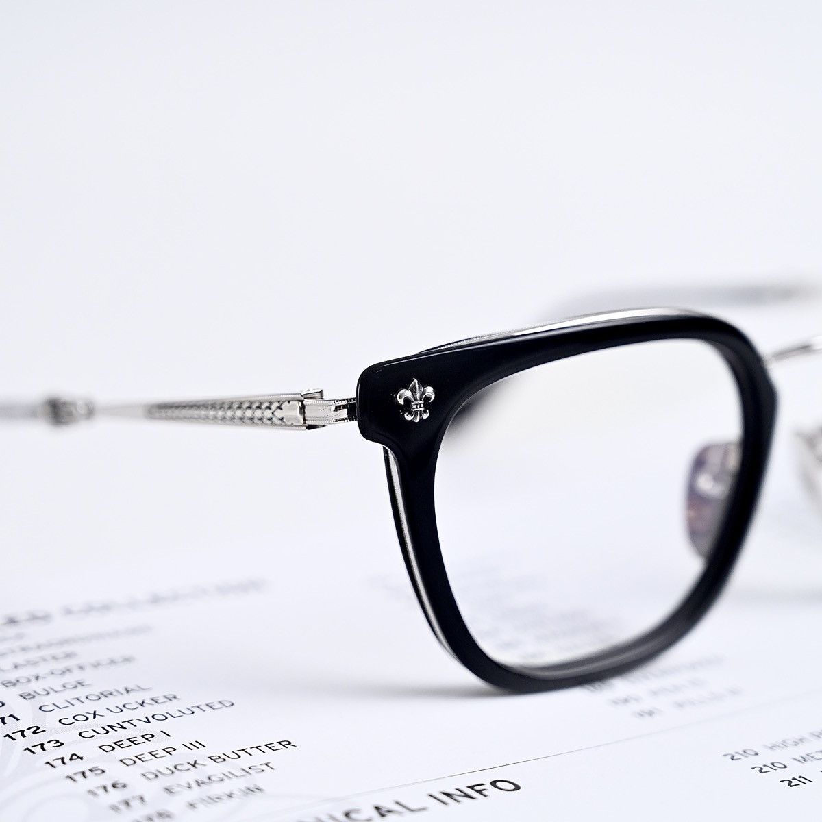 Chrome Hearts CHROME HEARTS STRAPADICTOME GLASSES Size ONE SIZE - 6 Thumbnail