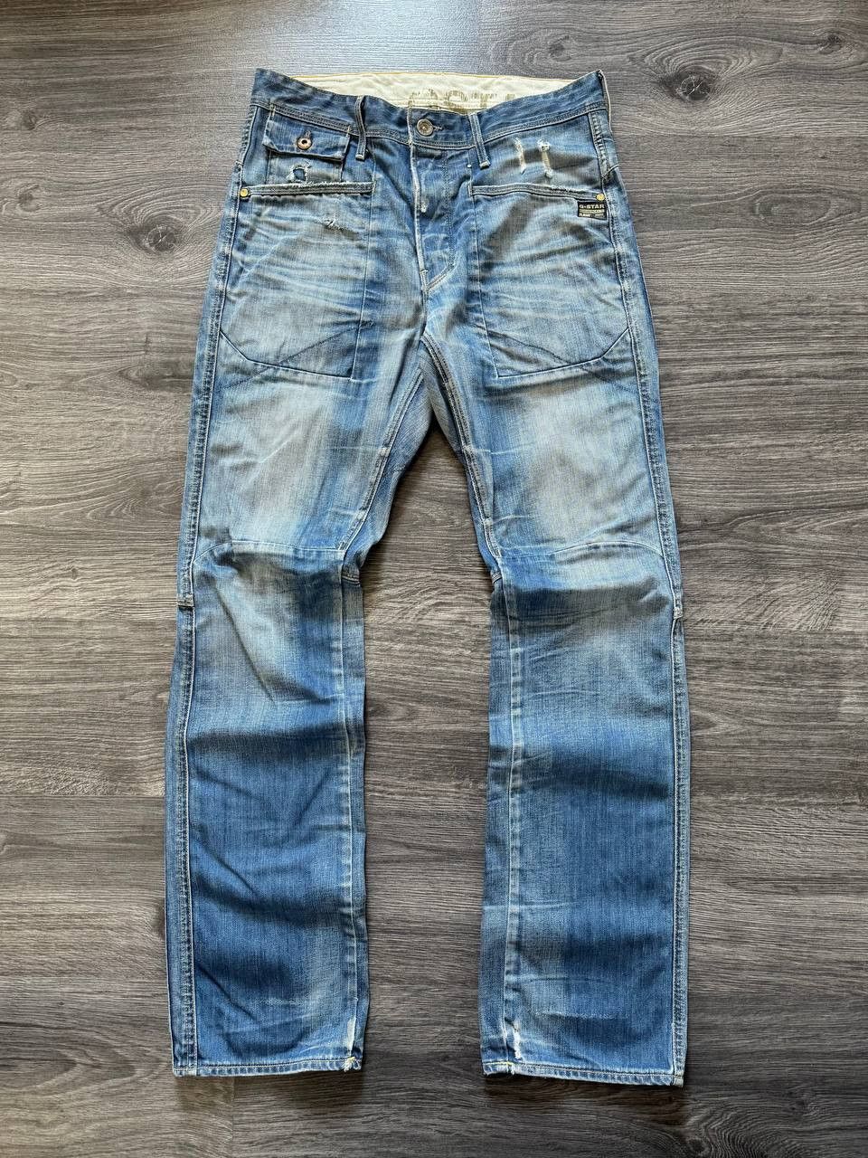 G-Star Y2K G-Star Raw Jack Loose Tapered Distressed Denim Jeans Size US 30 / EU 46 - 1 Thumbnail