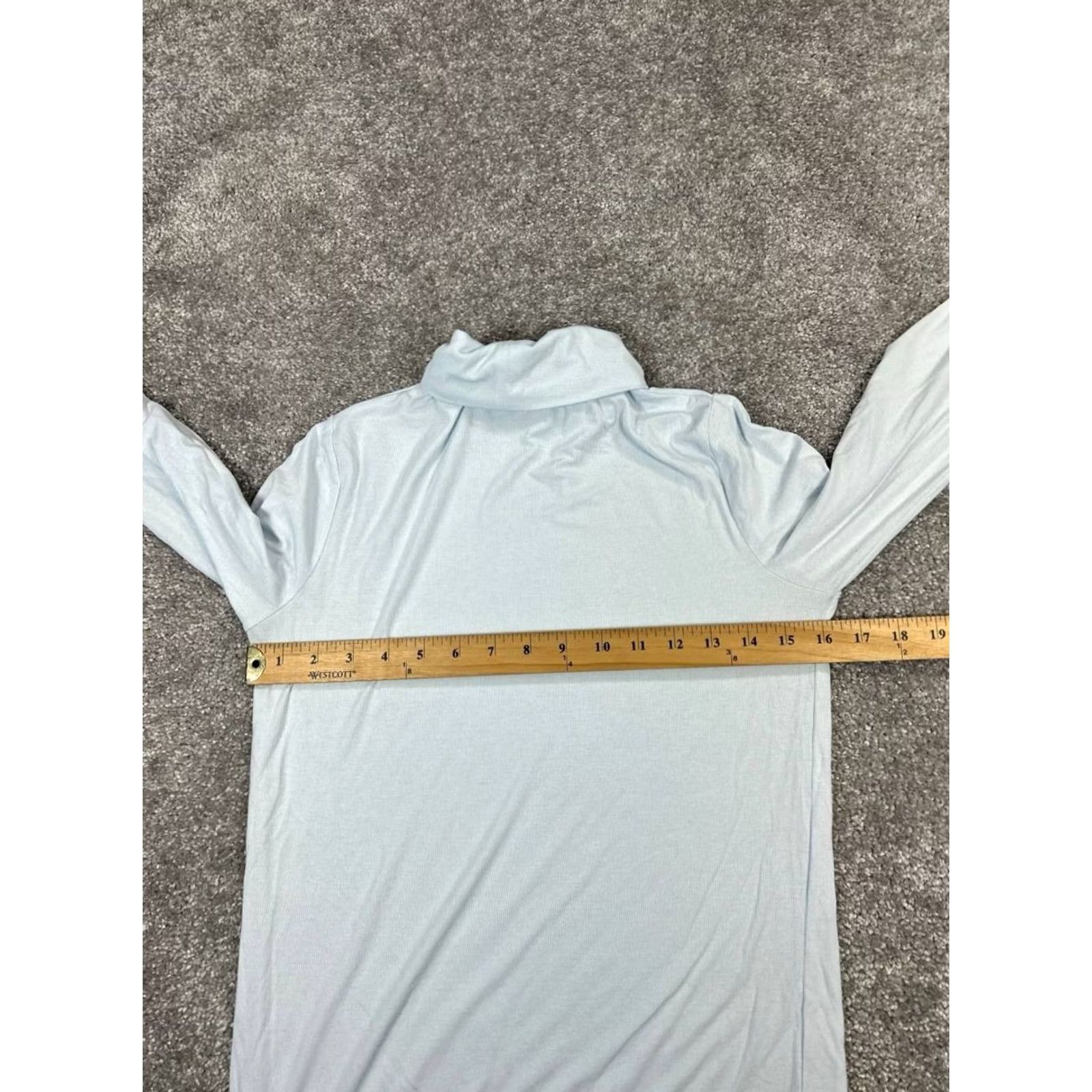 Outdoor Voices Outdoor Voices Women Medium Blue Knit Turtleneck Size M / US 6-8 / IT 42-44 - 5 Thumbnail
