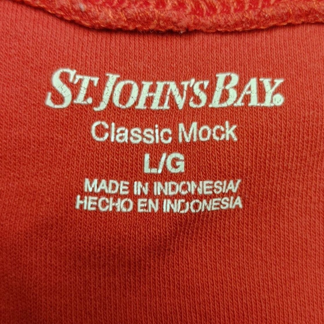 Other St.John's Bay Women's Red Classic Mock Neck Long Sleeve Swea Size L / US 10 / IT 46 - 3 Thumbnail