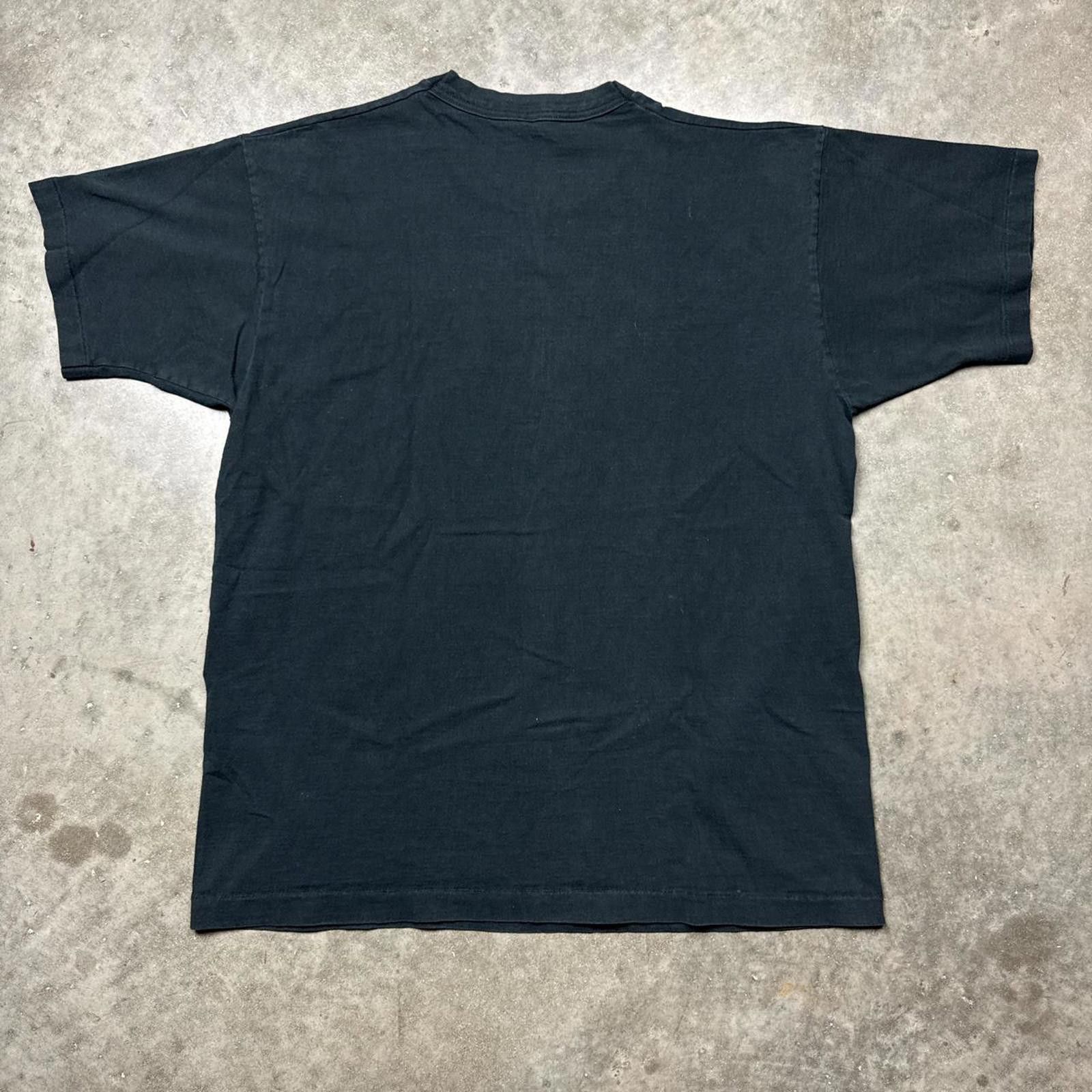 Fruit Of The Loom Black vintage 90s Streetwear Fruit Of The Loom T-Shirt Size US XL / EU 56 / 4 - 2 Thumbnail