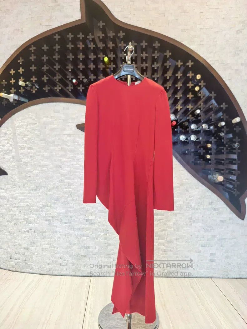 The Row The Row size 0 Red long-sleeved dress Size XS / US 0-2 / IT 36-38 - 1 Thumbnail