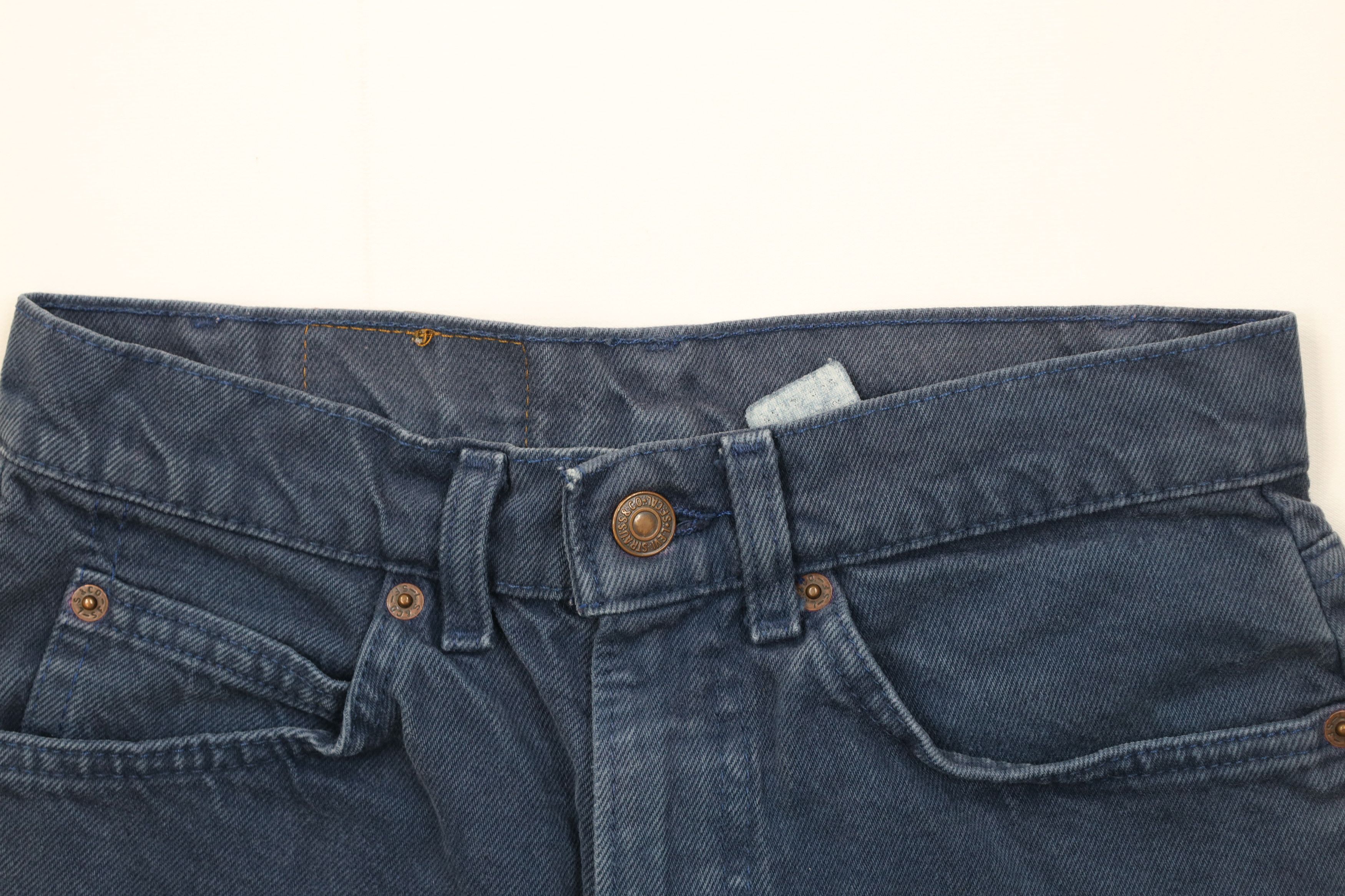 Levi's Vintage 90s Levis 560 Orange Tab Cut Off Denim Shorts USA Size 27" / US 4 / IT 40 - 2 Thumbnail